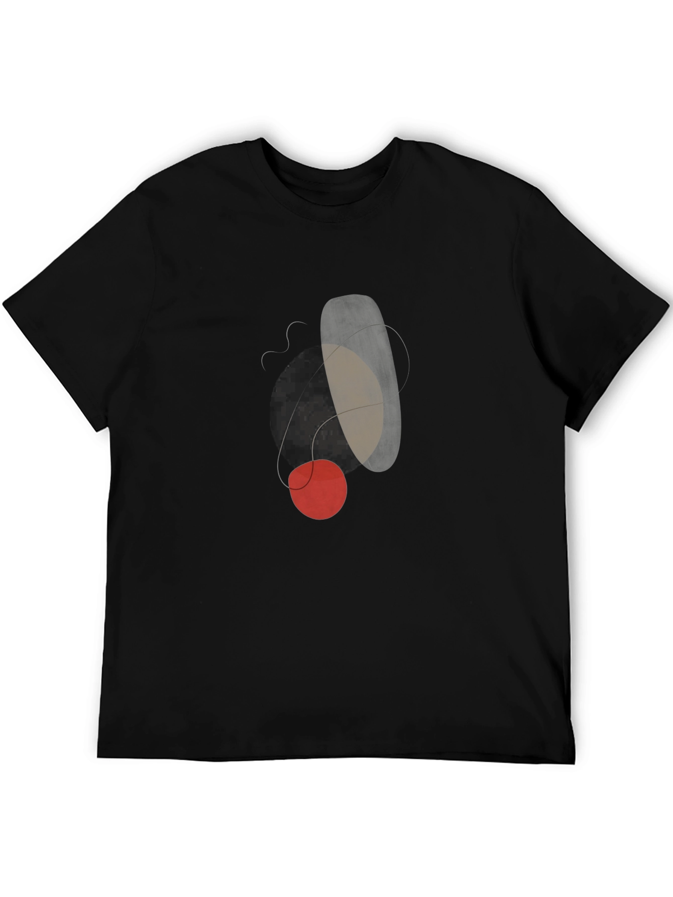 Abstract Art Graphic T-Shirt - Modern Casual Tee