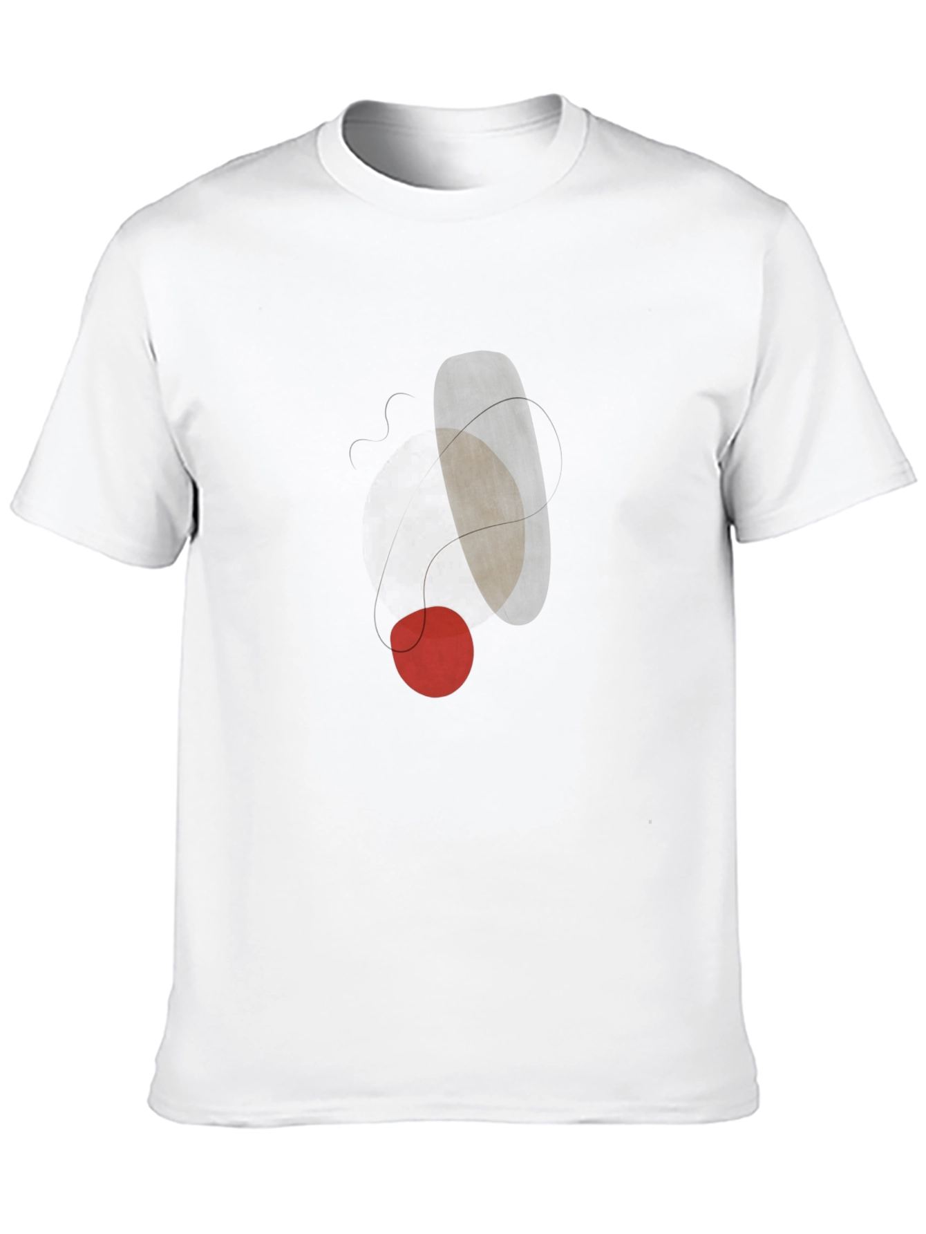 Abstract Art Graphic T-Shirt - Modern Casual Tee