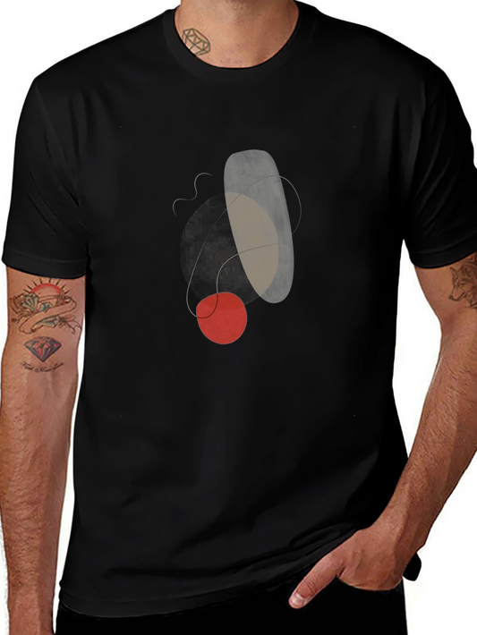 Abstract Art Graphic T-Shirt - Modern Casual Tee