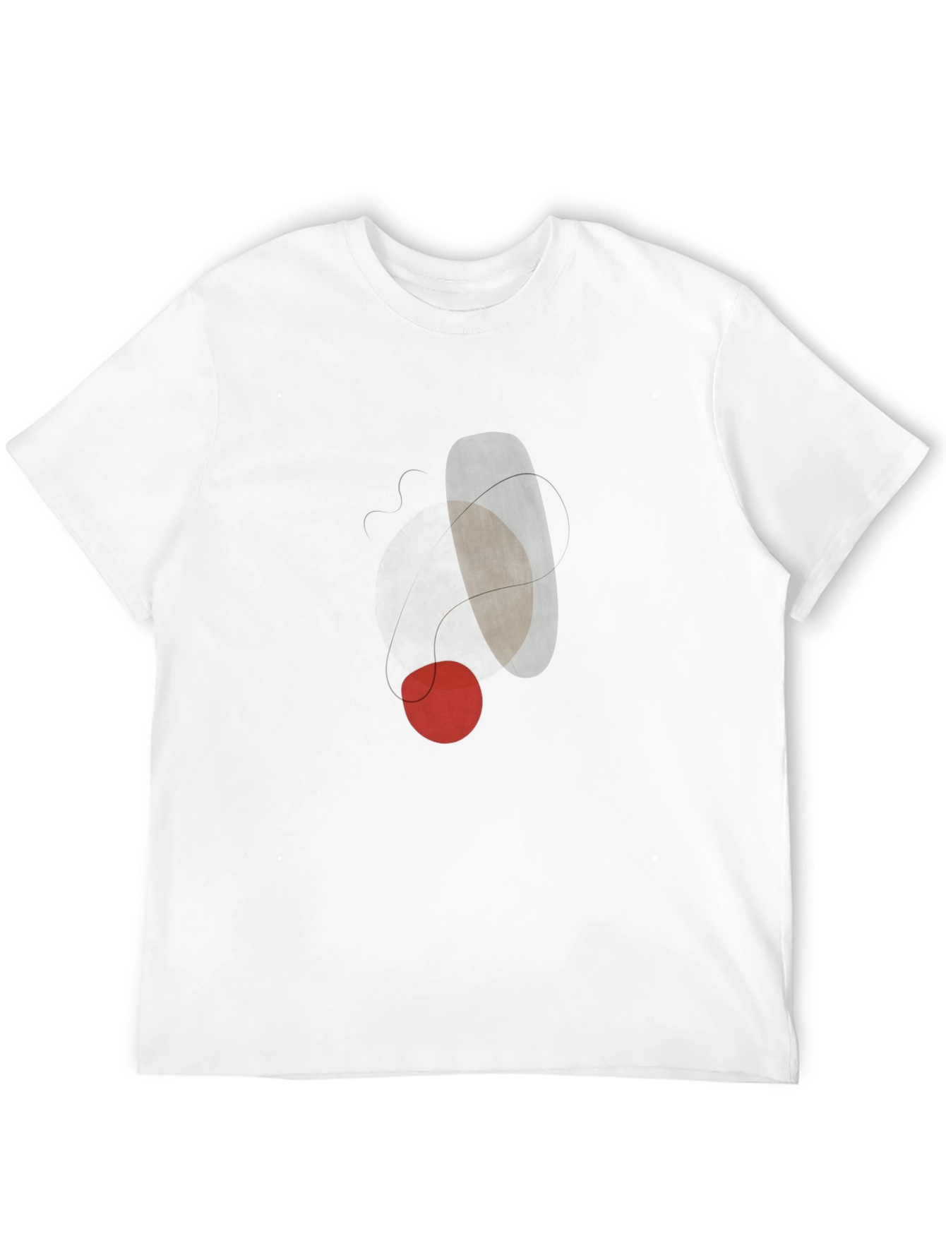 Abstract Art Graphic T-Shirt - Modern Casual Tee