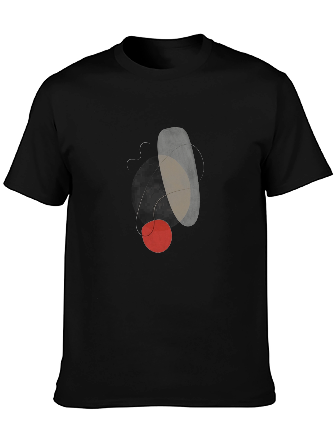 Abstract Art Graphic T-Shirt - Modern Casual Tee