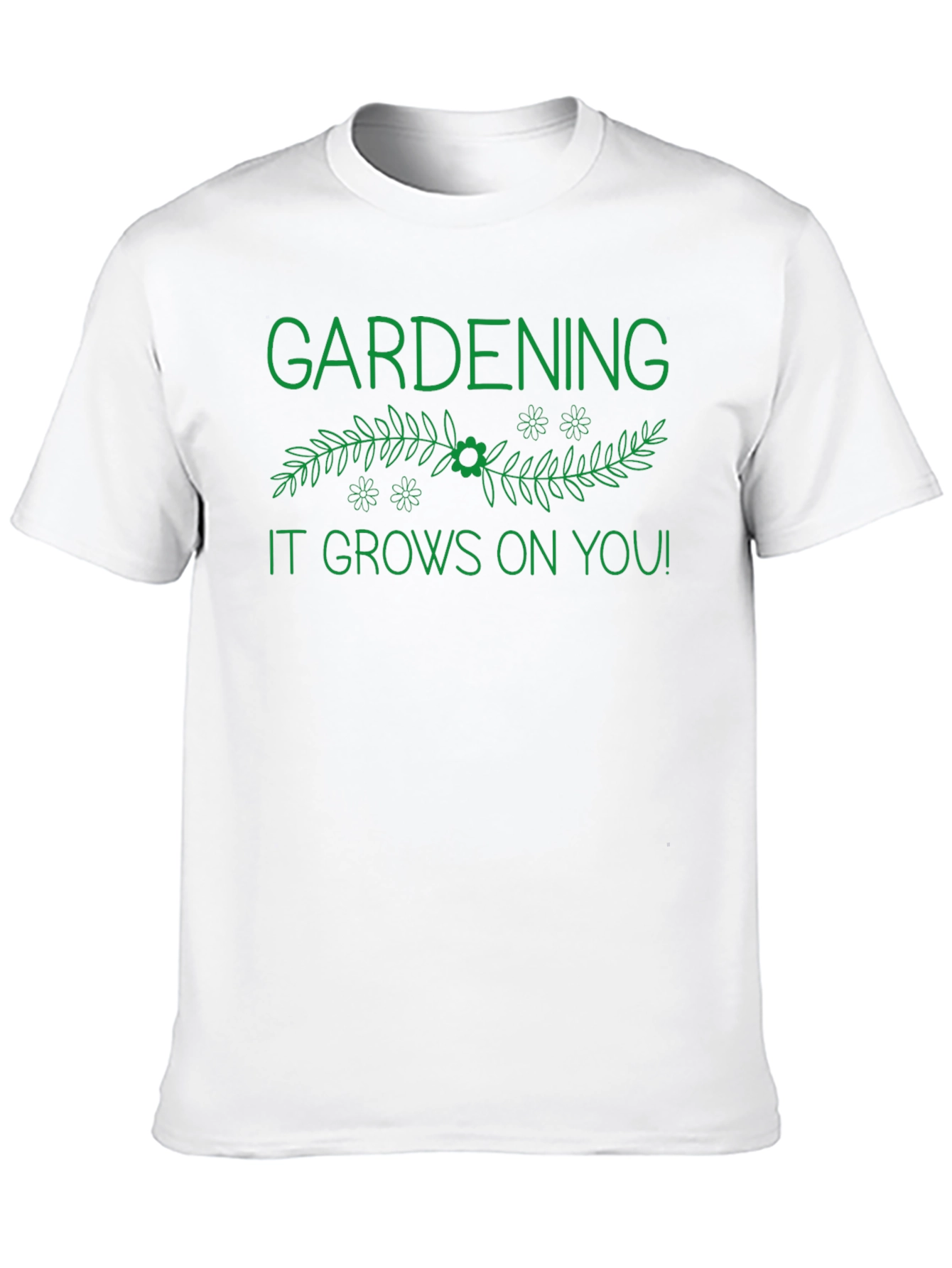 Gardening It Grows On You! Black T-Shirt