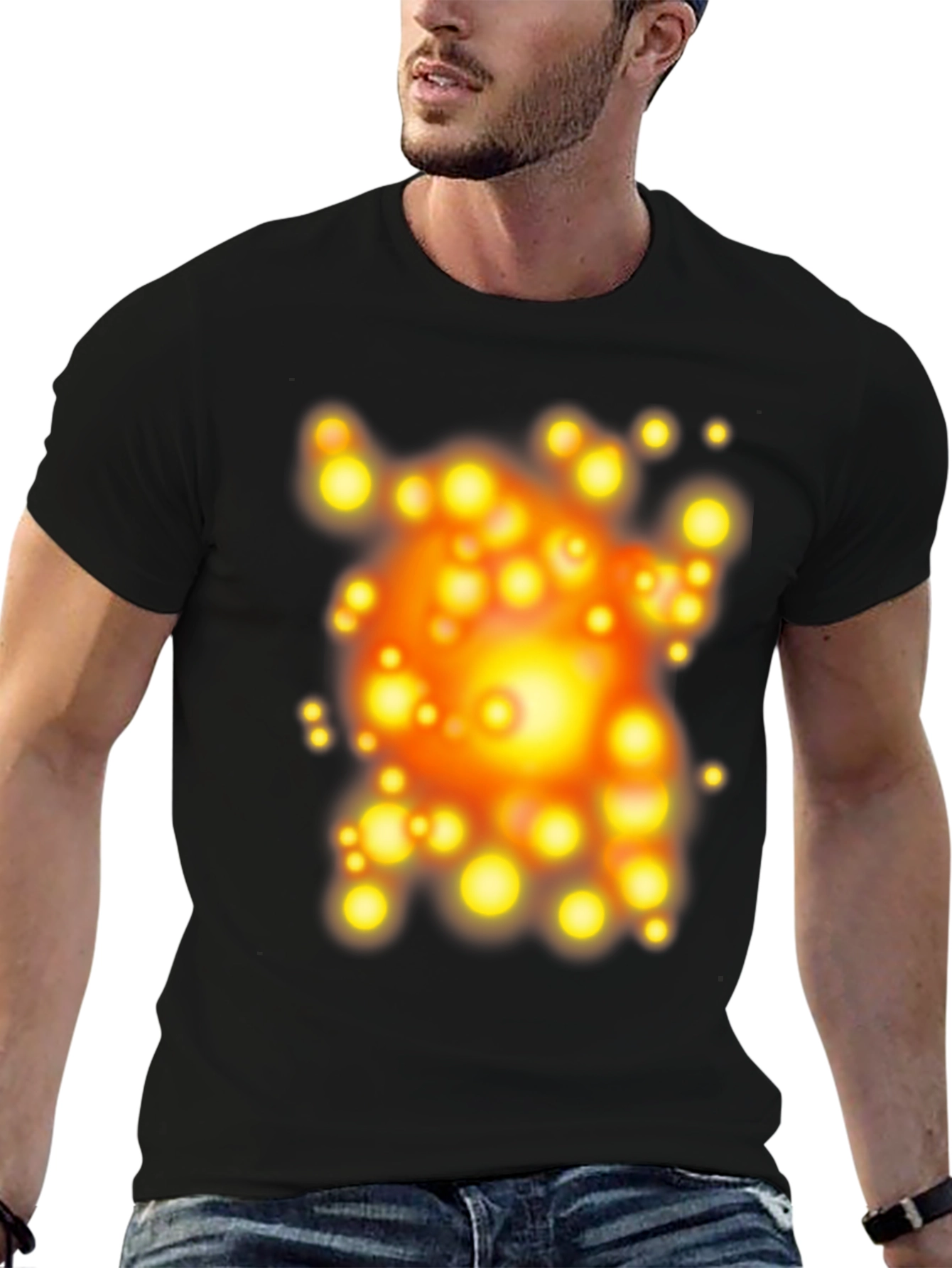 Abstract Orb Black T-Shirt