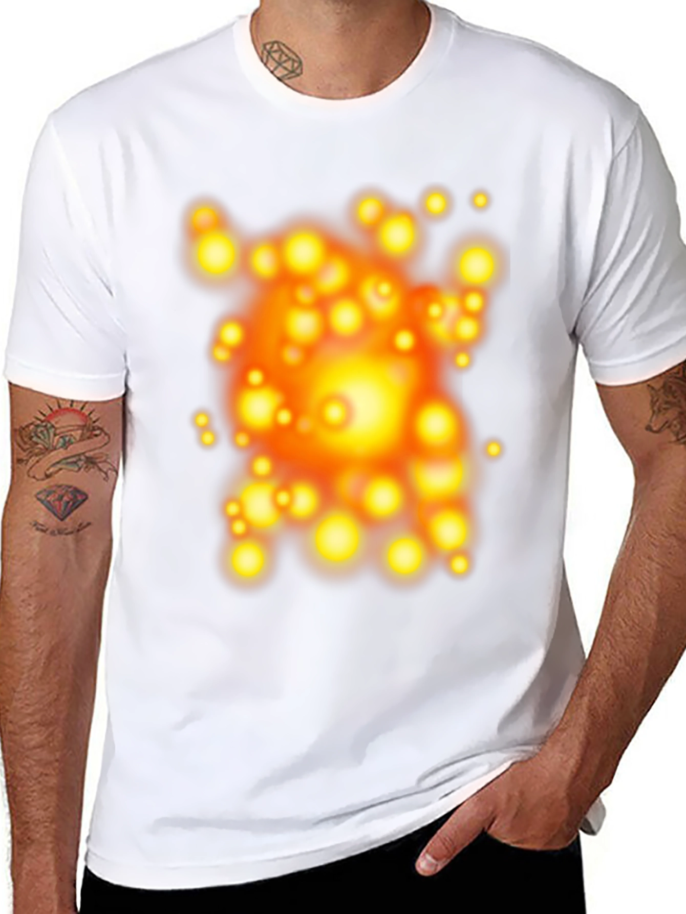 Abstract Orb Black T-Shirt