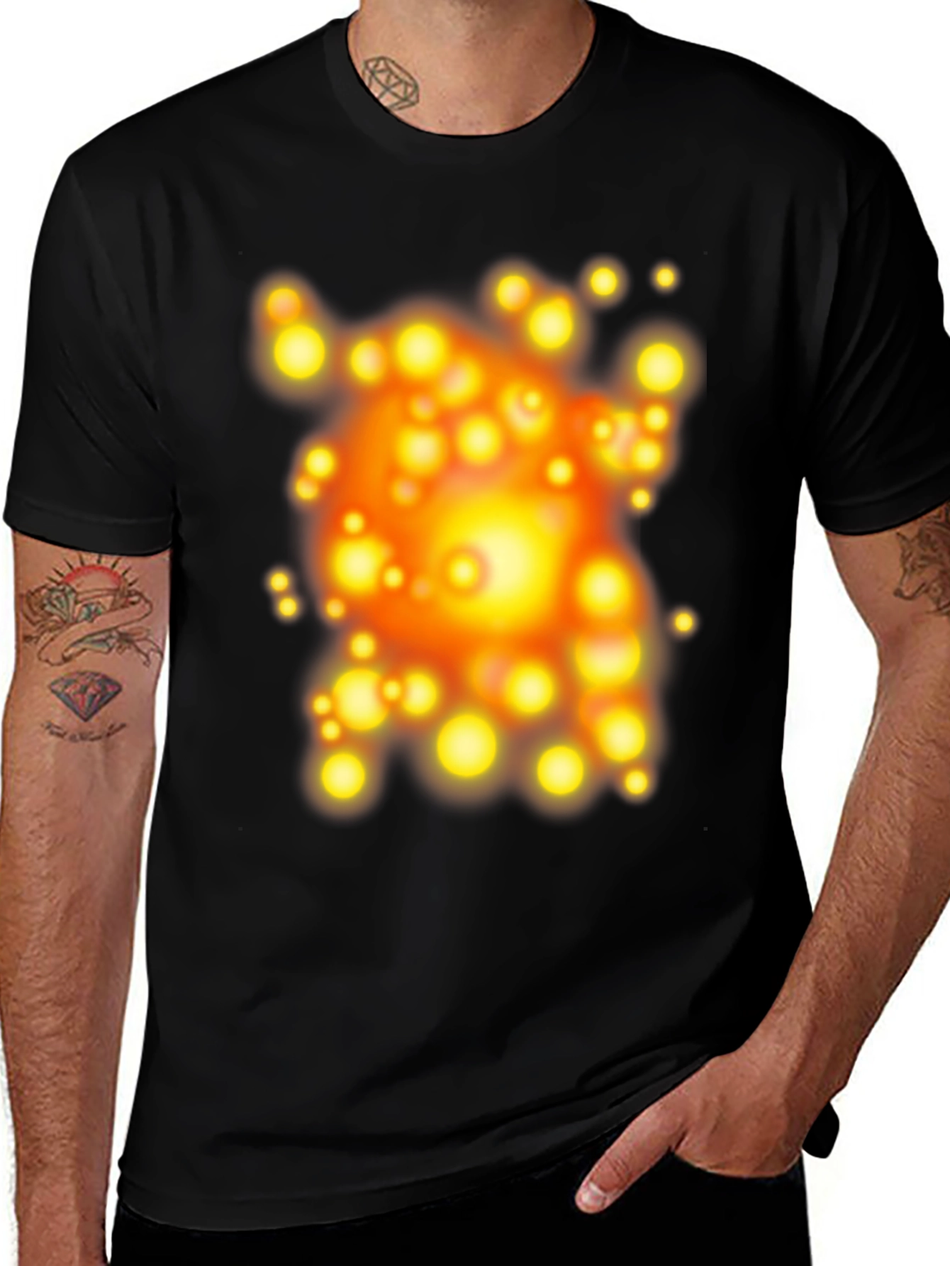 Abstract Orb Black T-Shirt