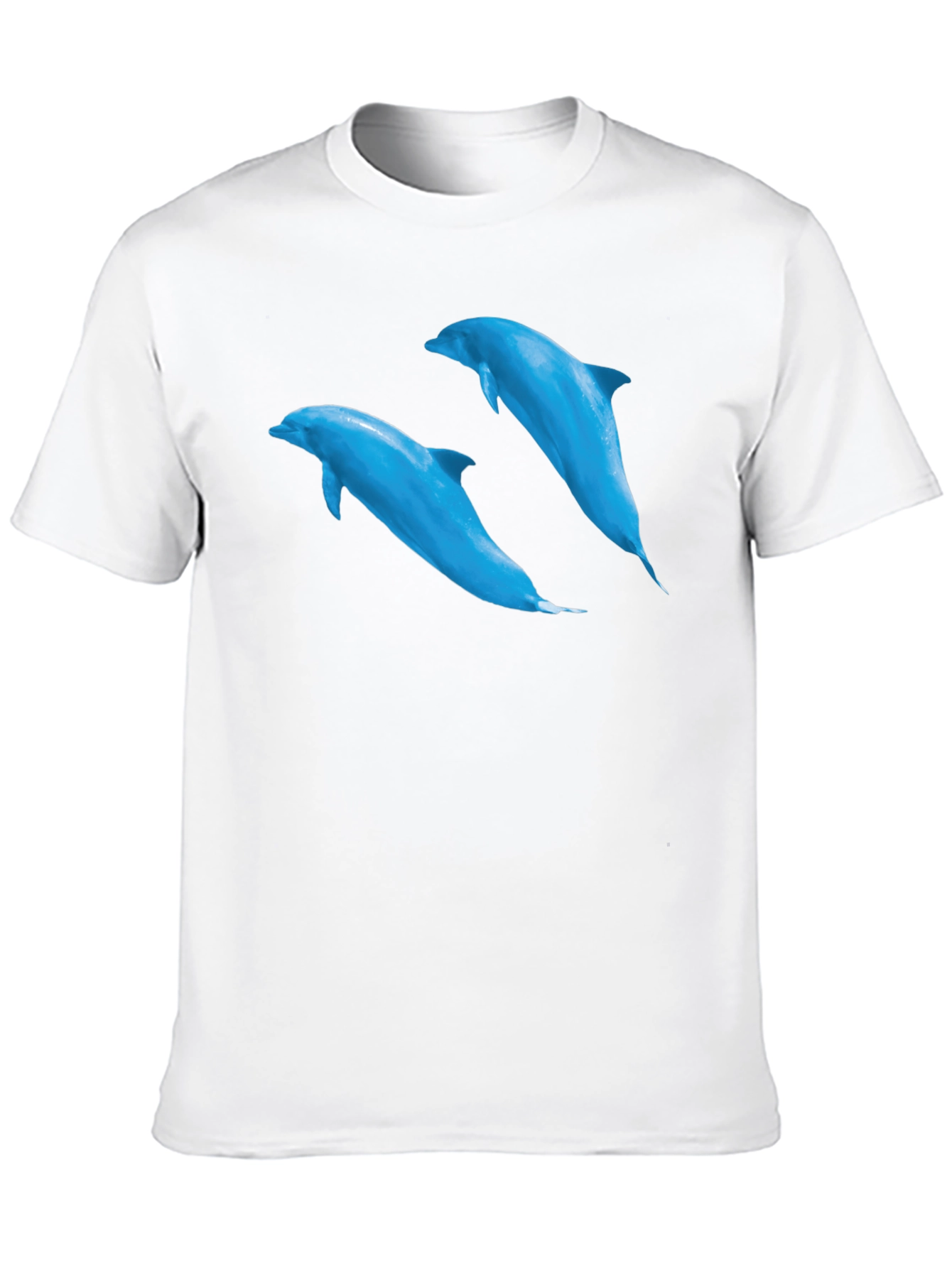 Dolphin Graphic Tee - Black Short Sleeve T-Shirt