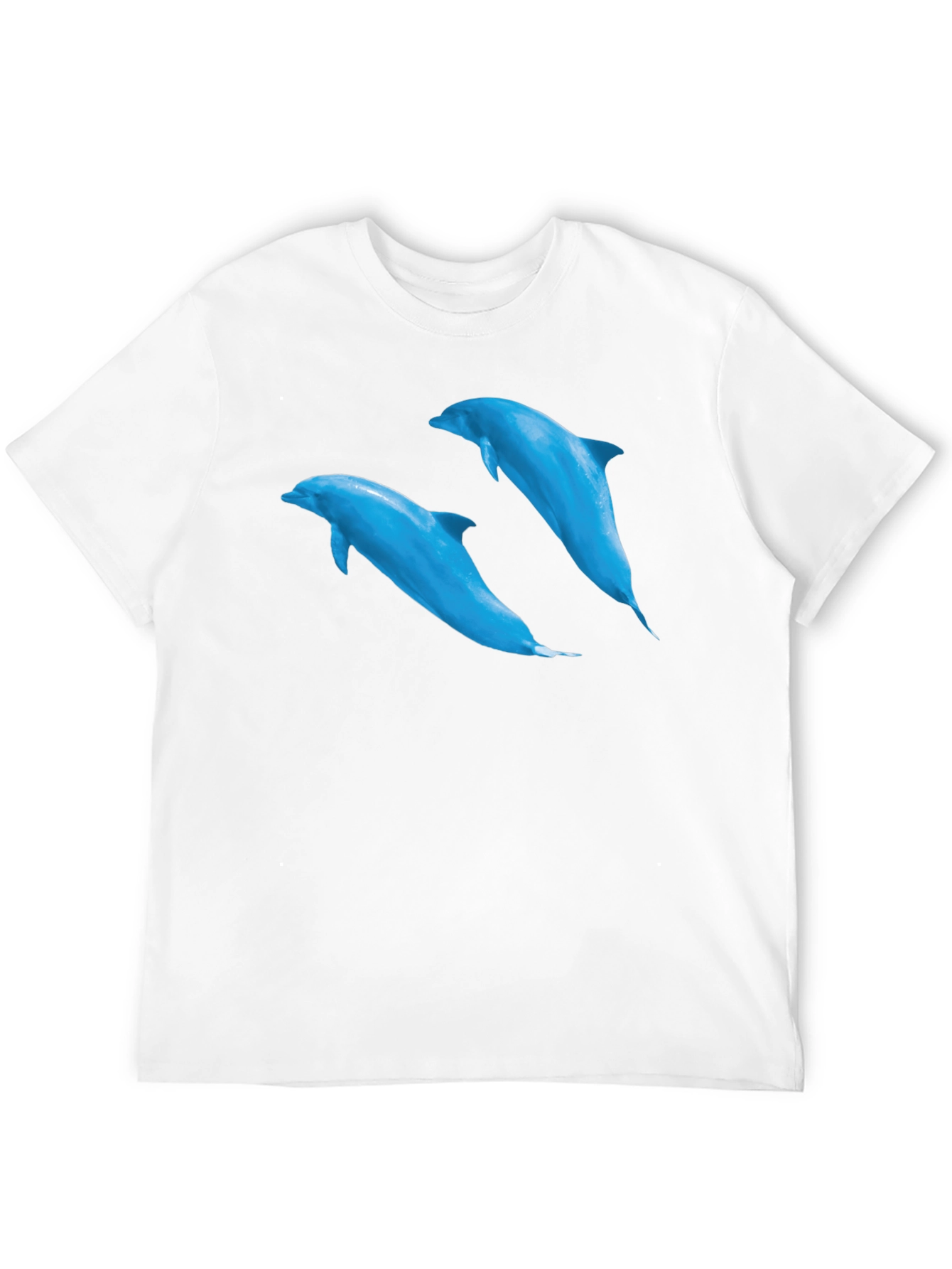 Dolphin Graphic Tee - Black Short Sleeve T-Shirt