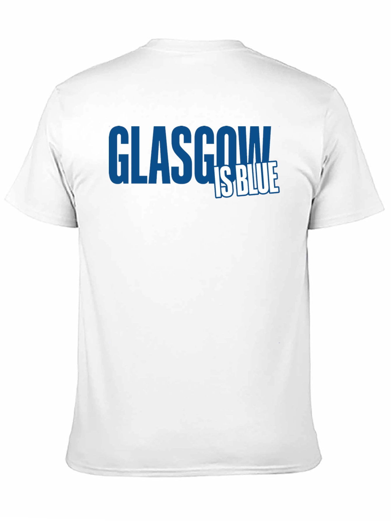 Glasgow is Blue T-Shirt - Classic Design