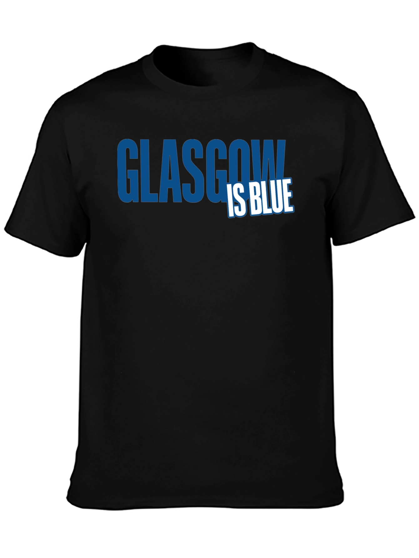 Glasgow is Blue T-Shirt - Classic Design