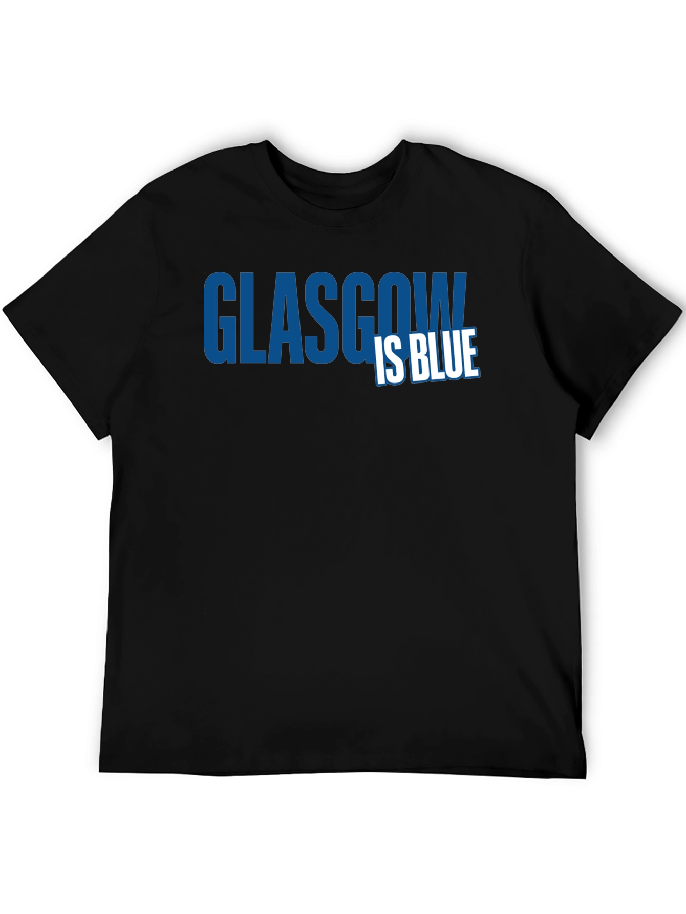 Glasgow is Blue T-Shirt - Classic Design