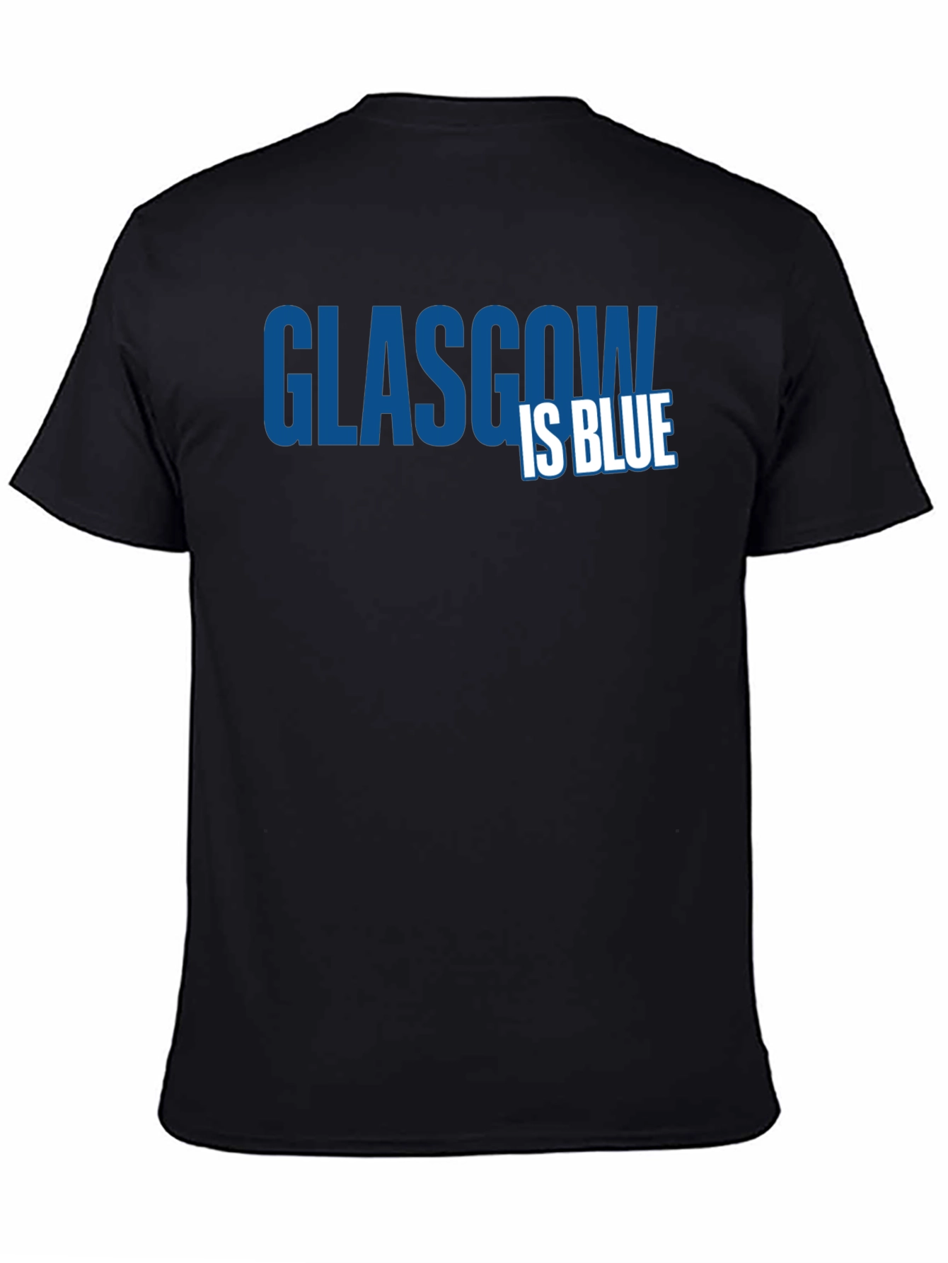 Glasgow is Blue T-Shirt - Classic Design