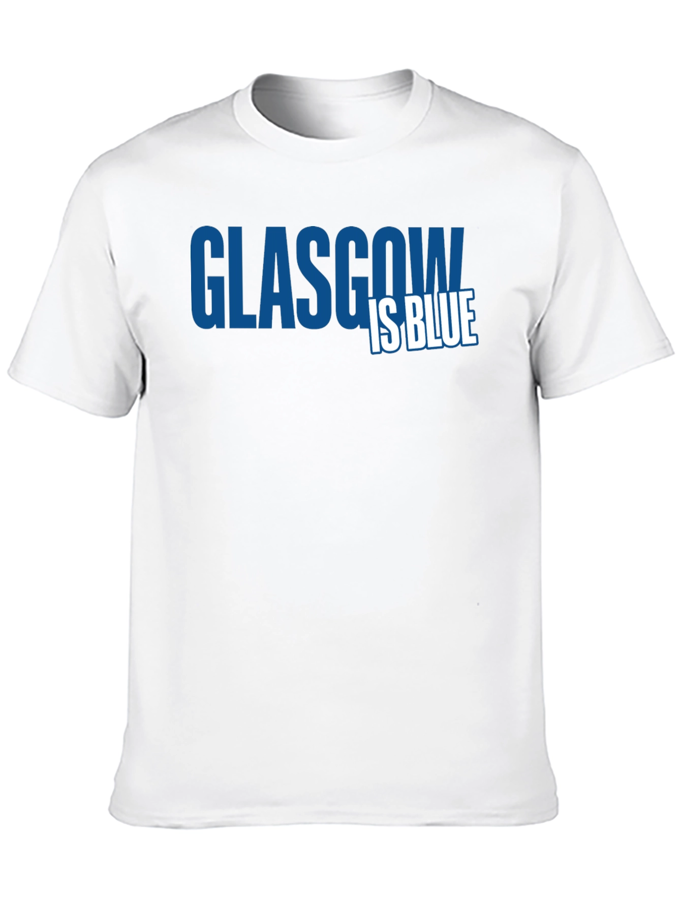 Glasgow is Blue T-Shirt - Classic Design