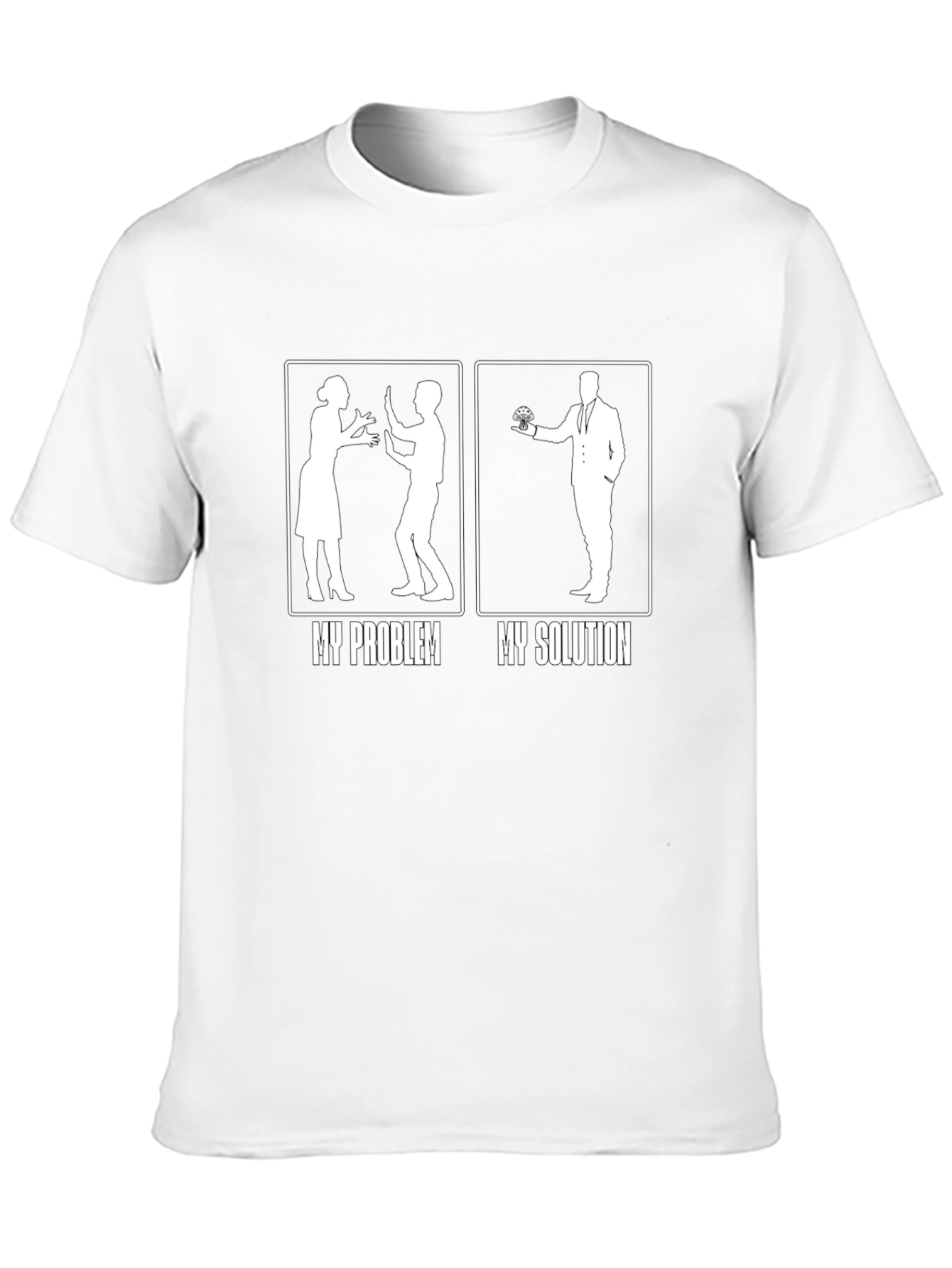 Funny My Problem My Solution Black T-Shirt