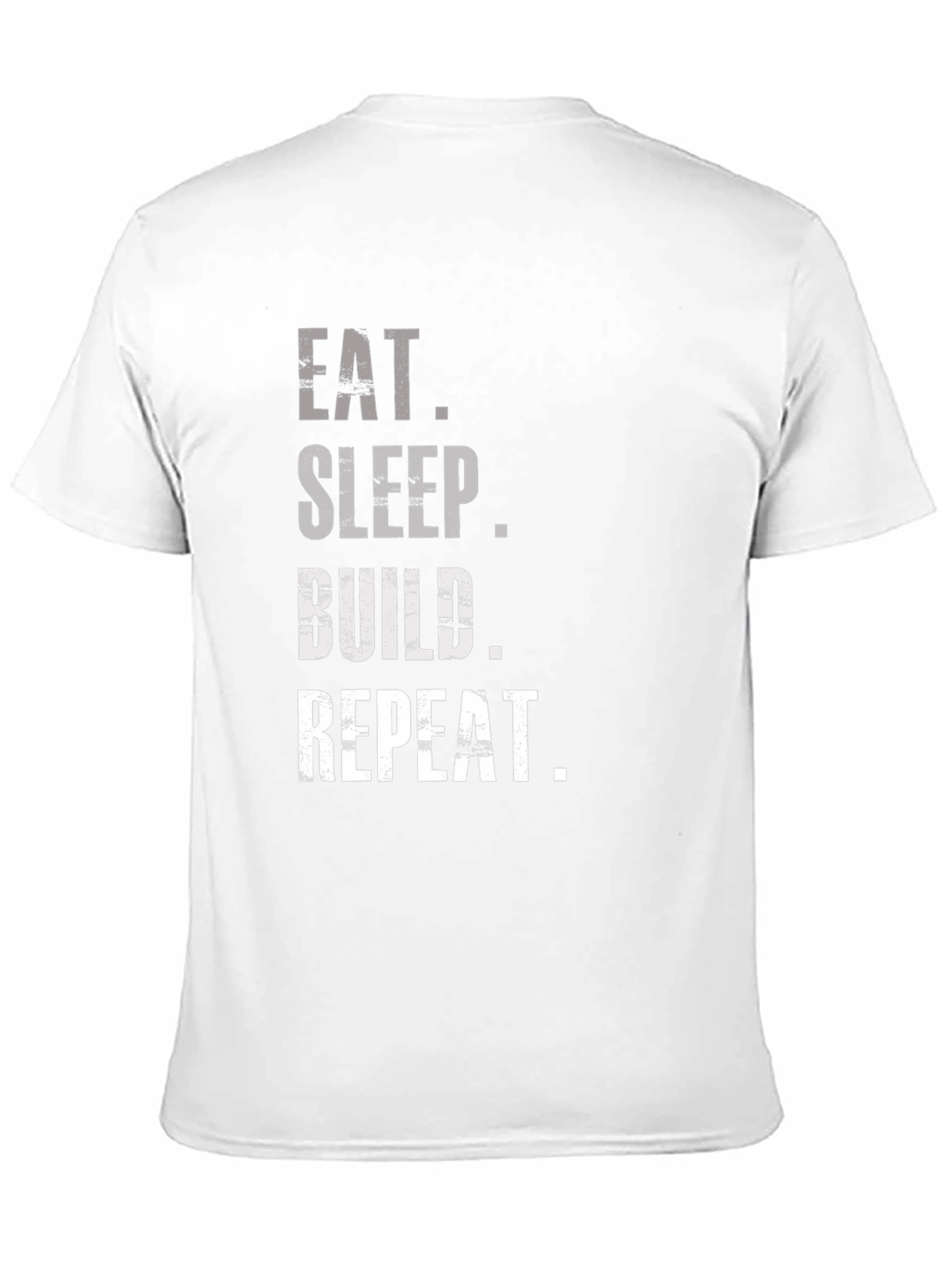 Eat Sleep Build Repeat Graphic Tee - Black