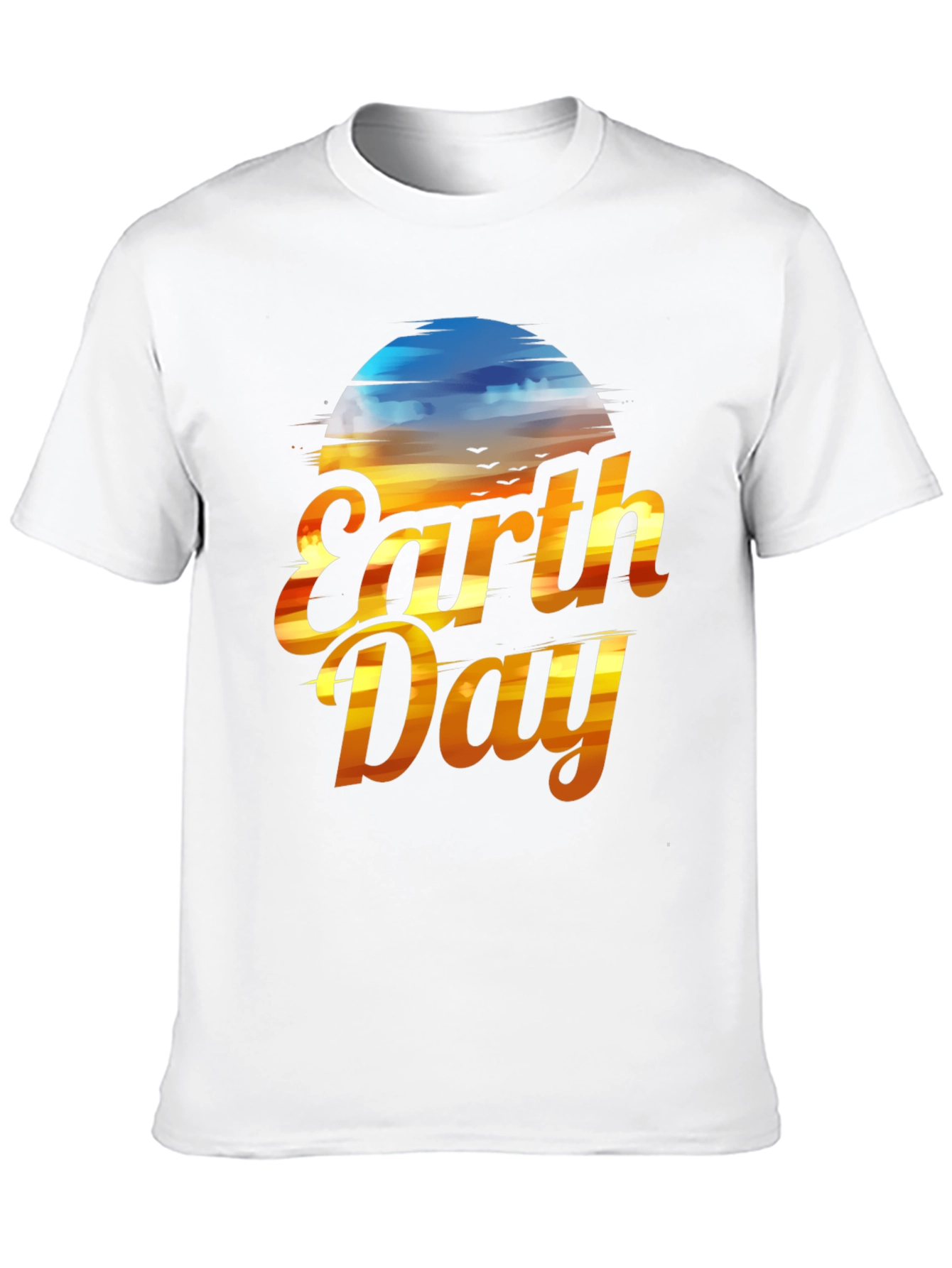 Earth Day T-Shirt - Sunset Design
