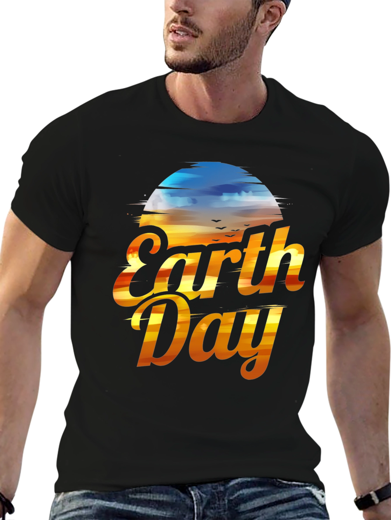 Earth Day T-Shirt - Sunset Design