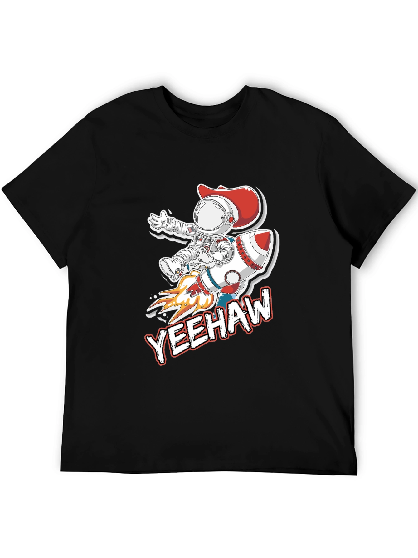 Yeehaw Space Cowboy Black T-Shirt