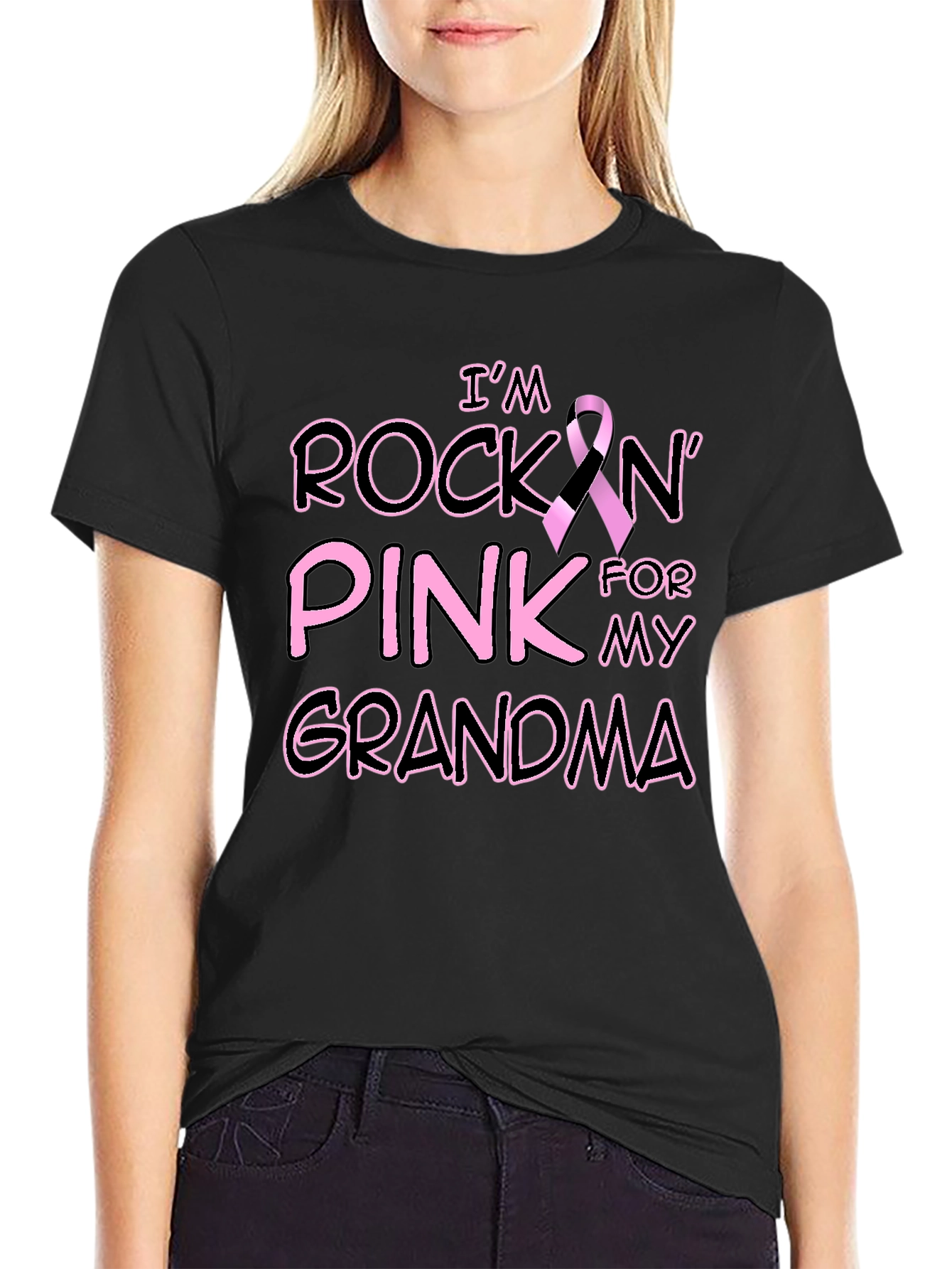 Rockin Pink Grandma T-Shirt
