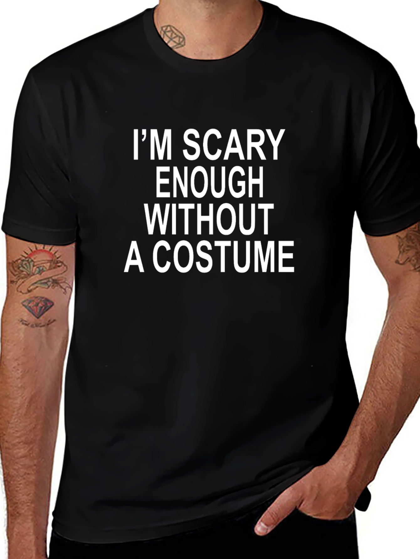 Scary Enough T-Shirt - Halloween Humor Tee