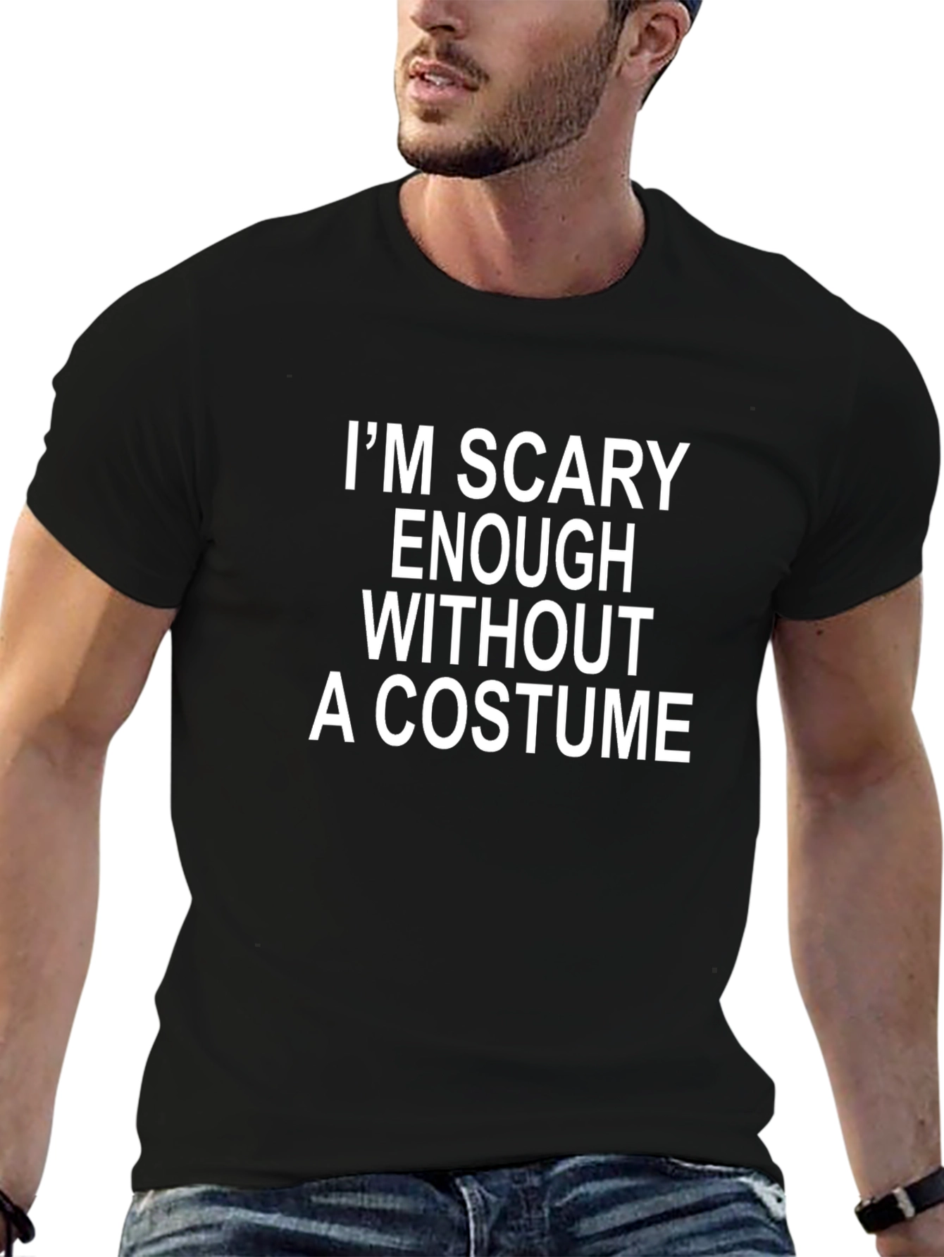 Scary Enough T-Shirt - Halloween Humor Tee