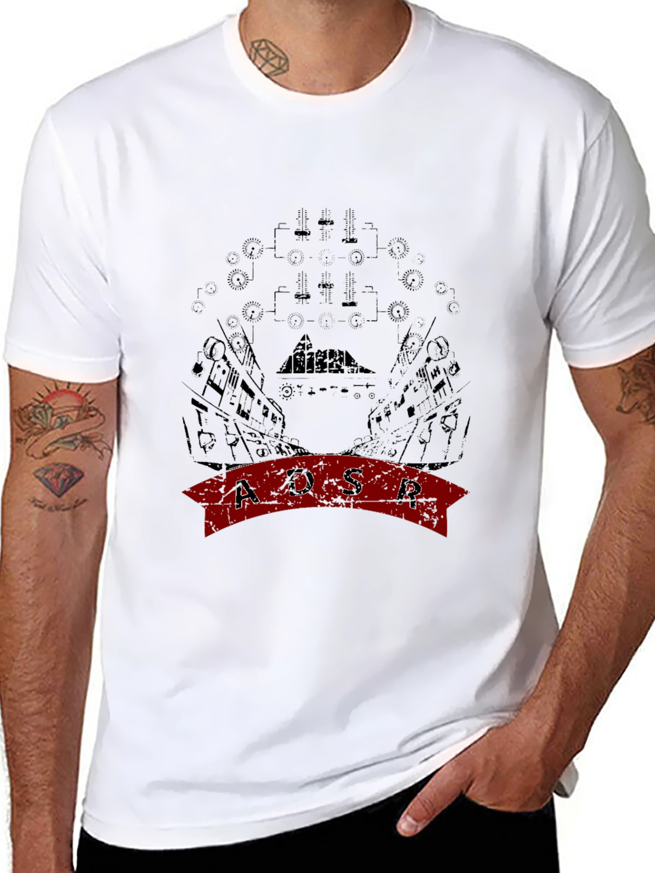 ADSR Graphic Black T-Shirt