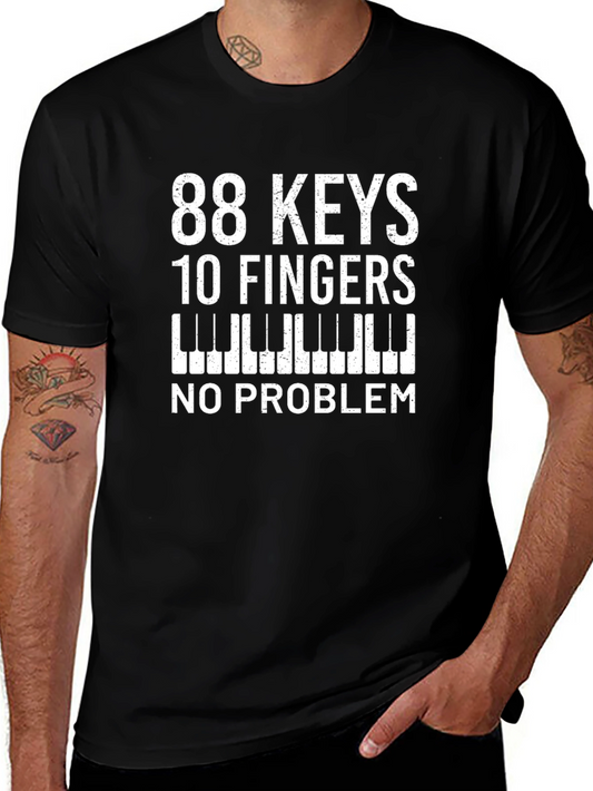 88 Keys 10 Fingers T-Shirt - Musician Tee