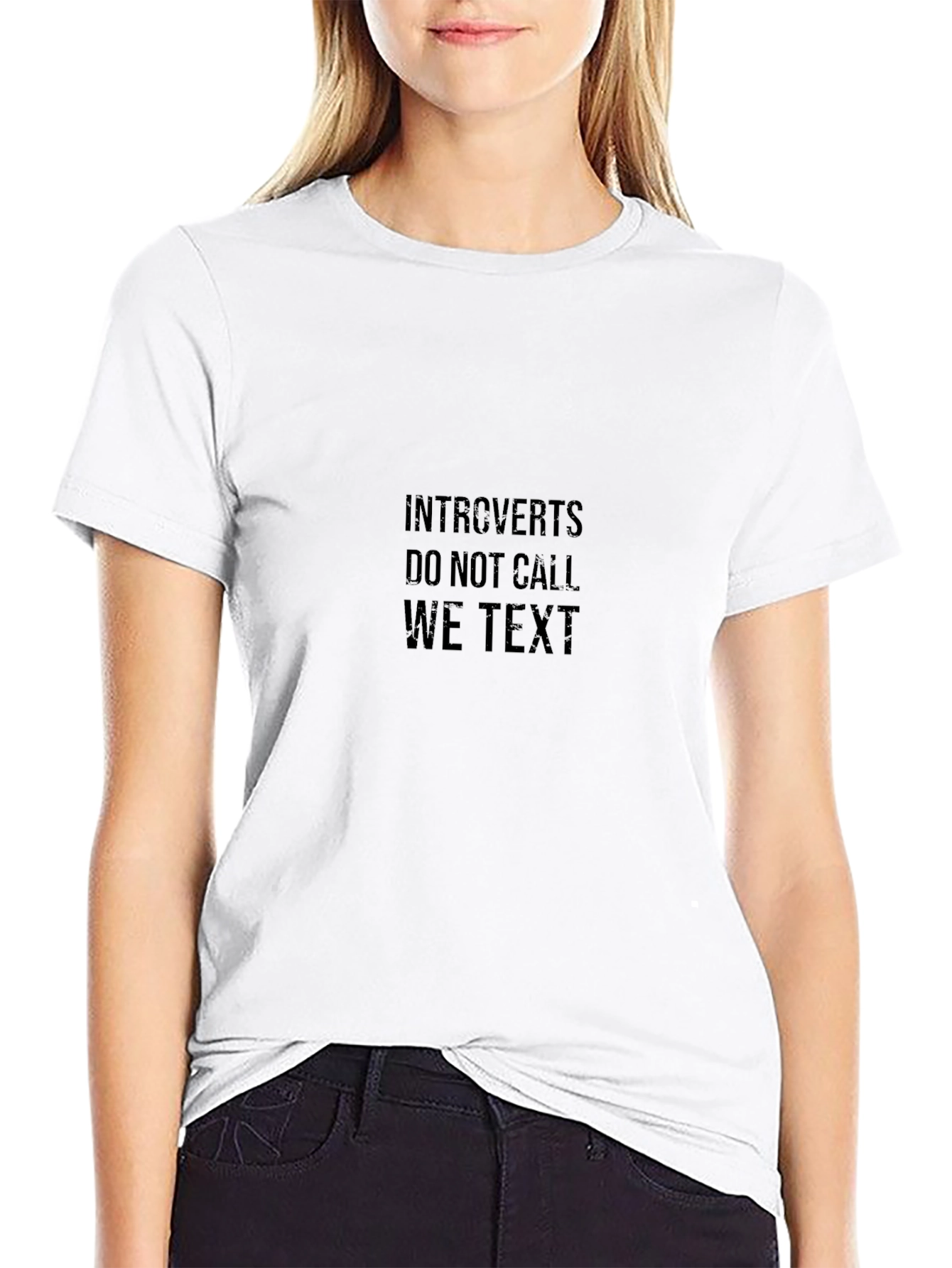 Introverts Tee - Do Not Call We Text