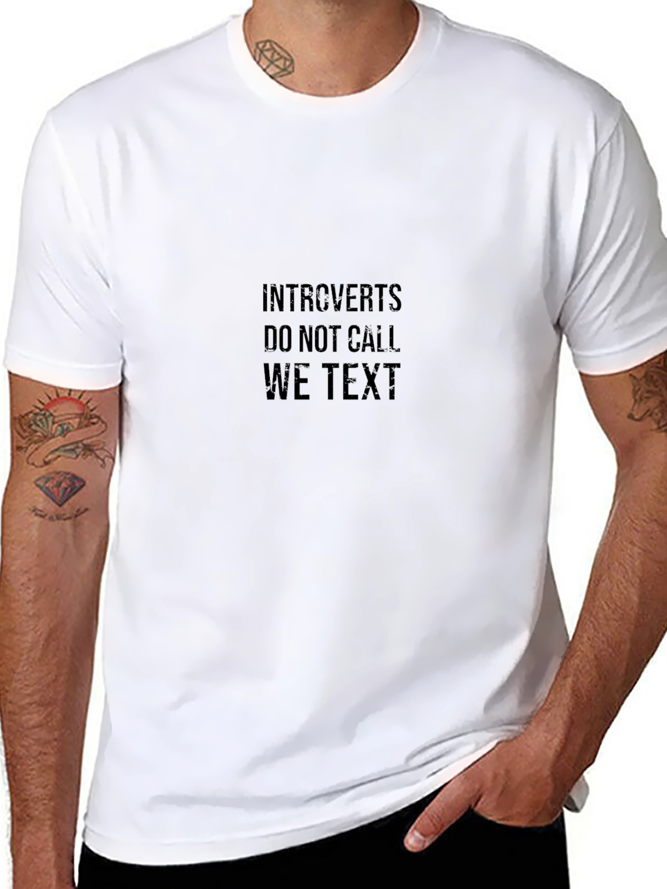 Introverts Tee - Do Not Call We Text