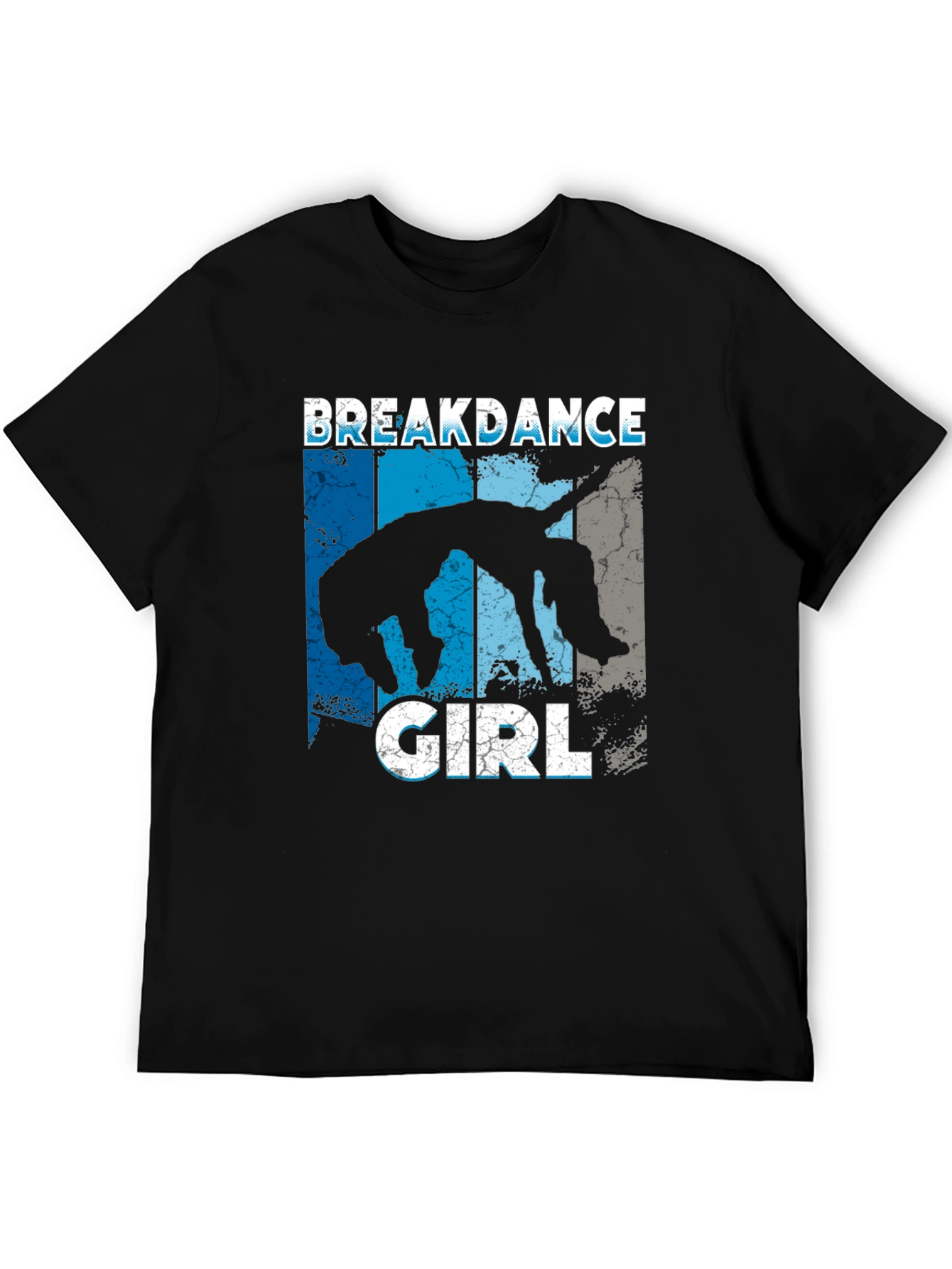 Breakdance Girl Black Graphic T-Shirt
