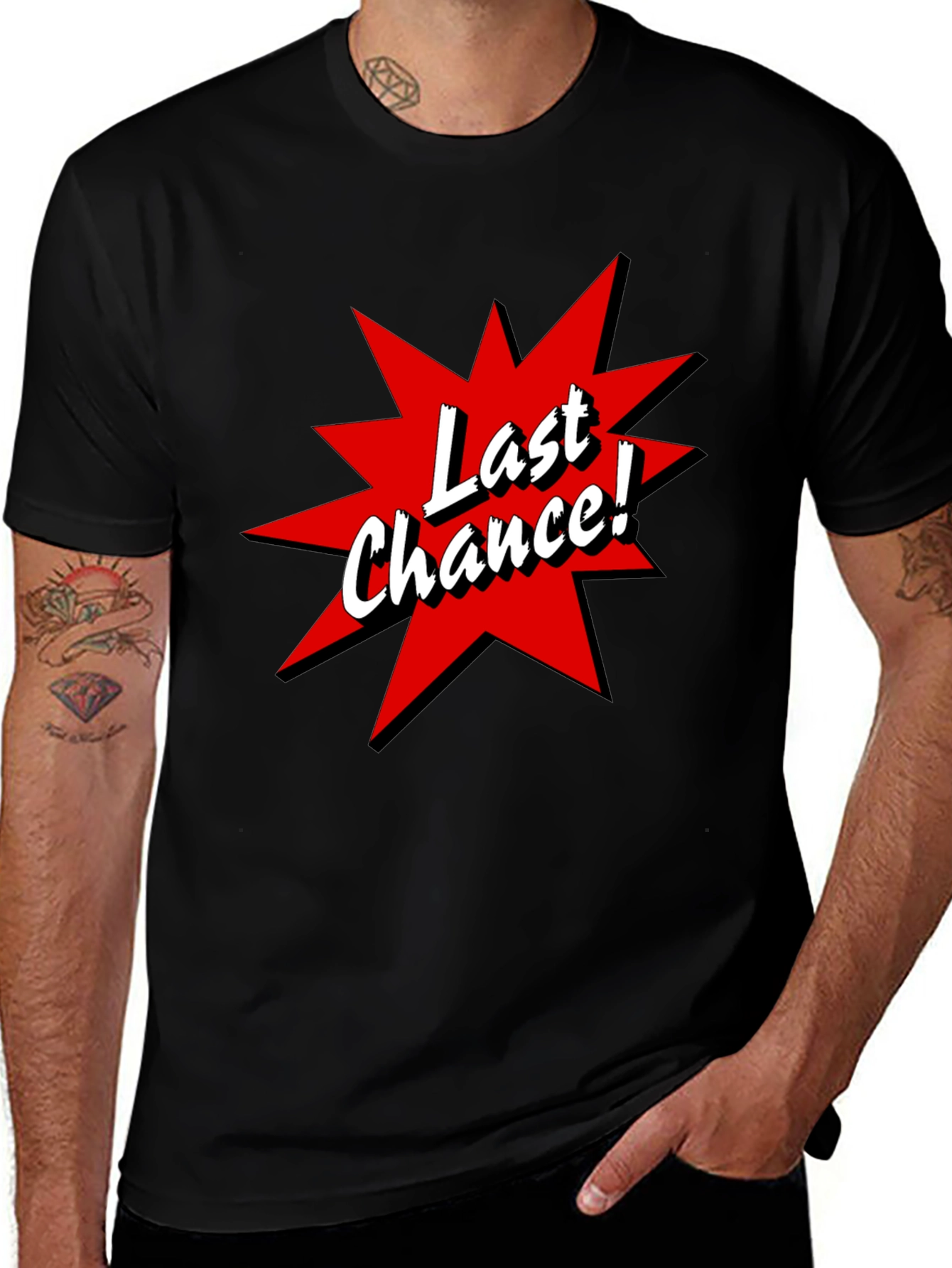 Last Chance T-Shirt - Black Tee