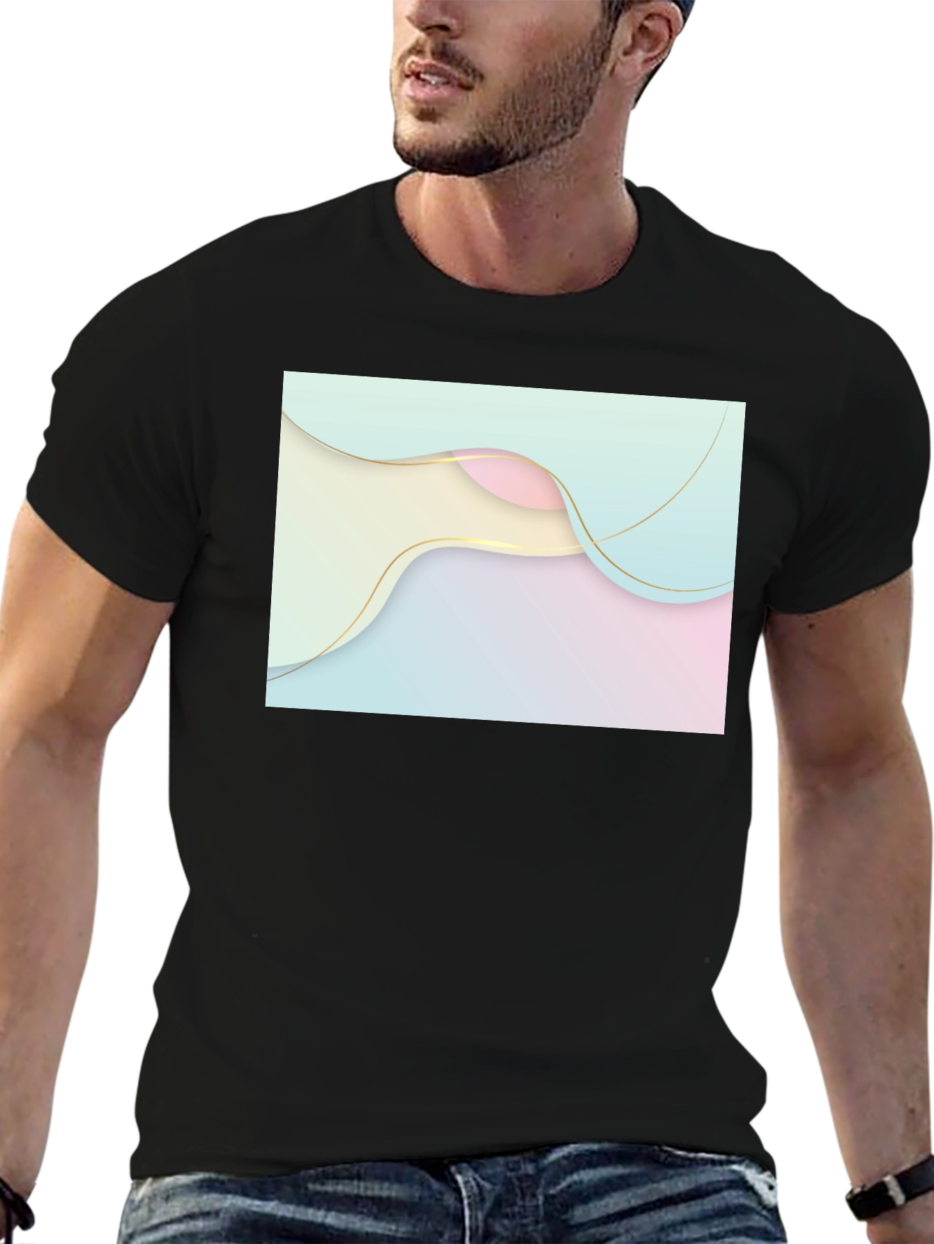 Abstract Wave Tee - Modern Graphic Design