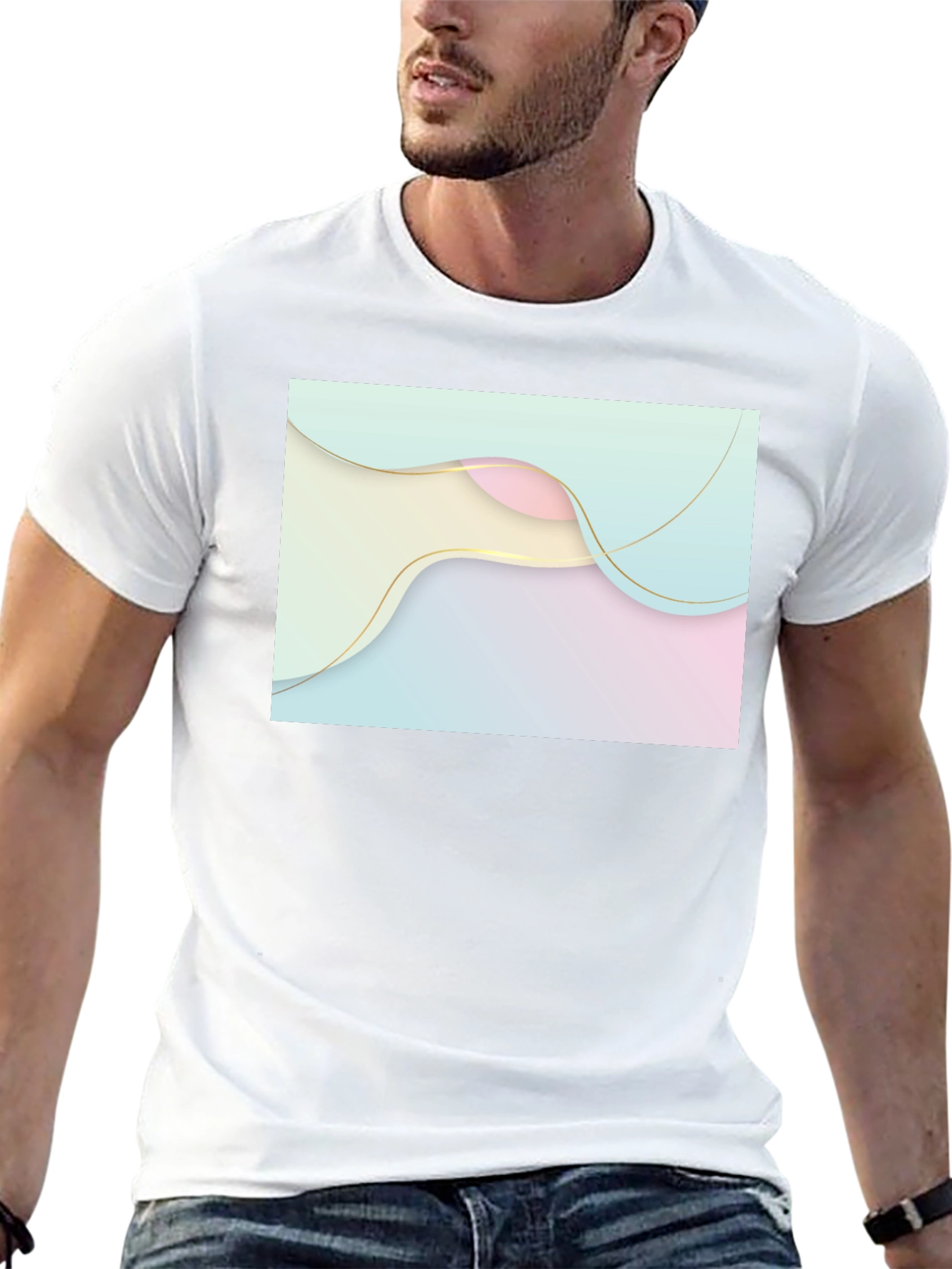 Abstract Wave Tee - Modern Graphic Design
