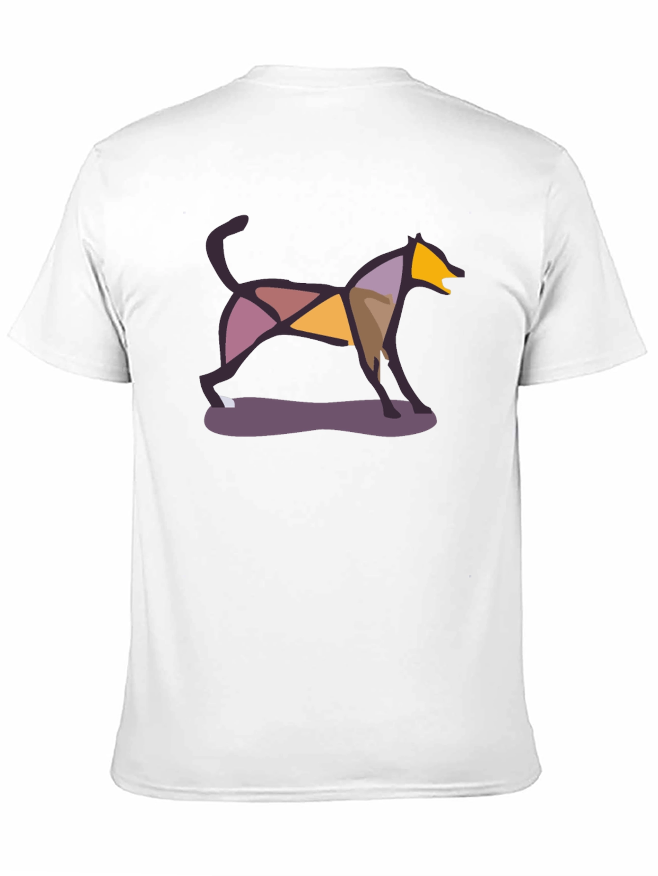 Abstract Geometric Dog T-Shirt – Artistic Dog Lover Graphic Tee Gift