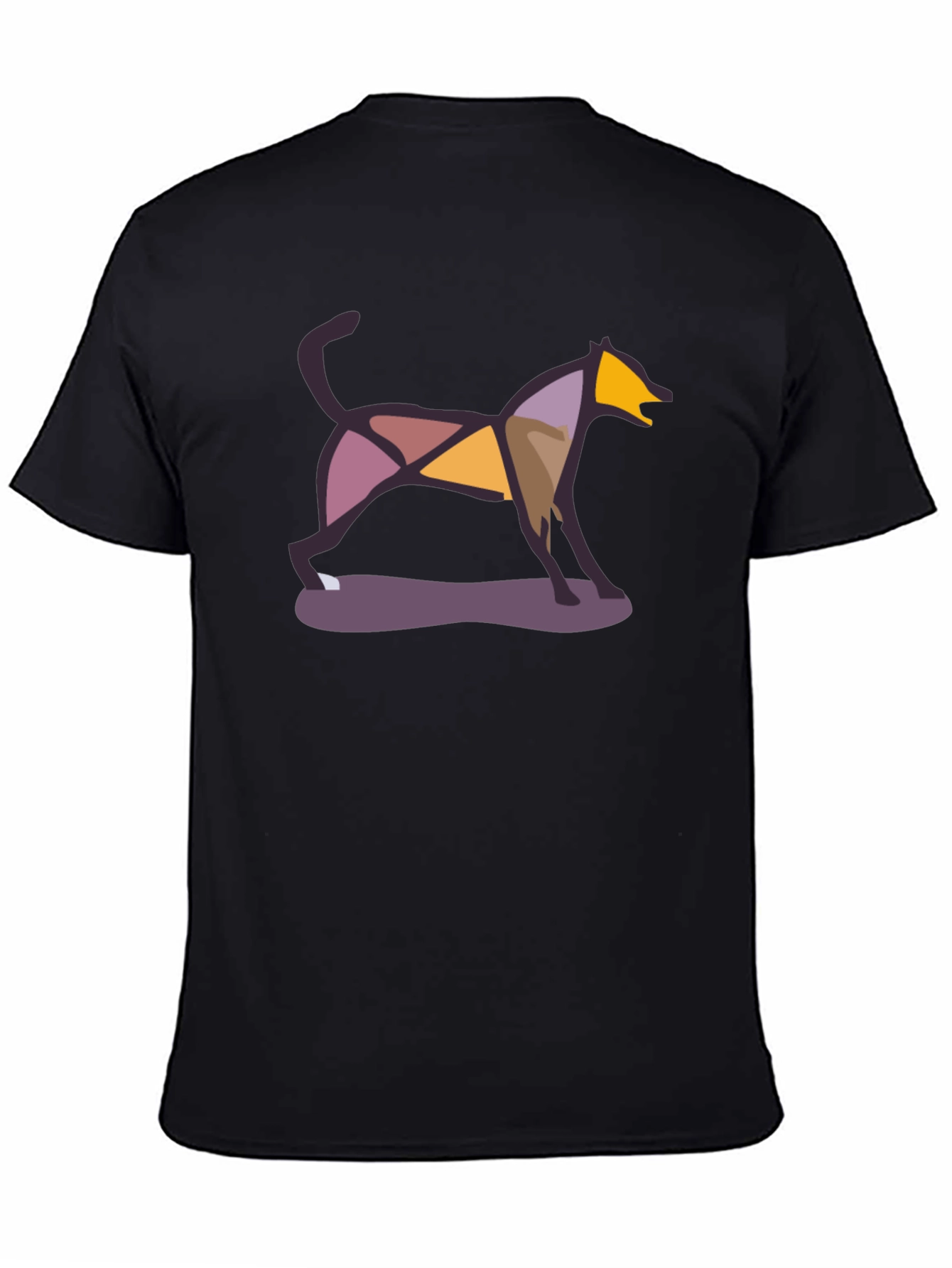 Abstract Geometric Dog T-Shirt – Artistic Dog Lover Graphic Tee Gift