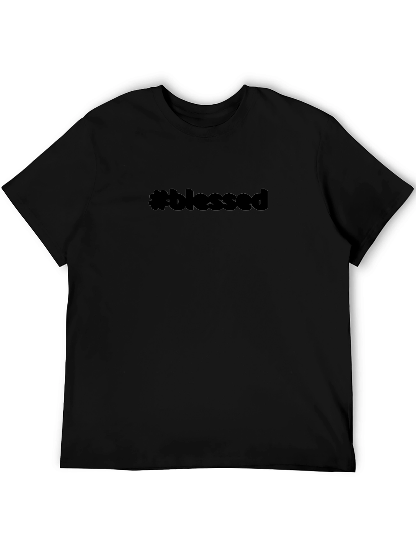 #blessed Black T-Shirt - Casual Comfort
