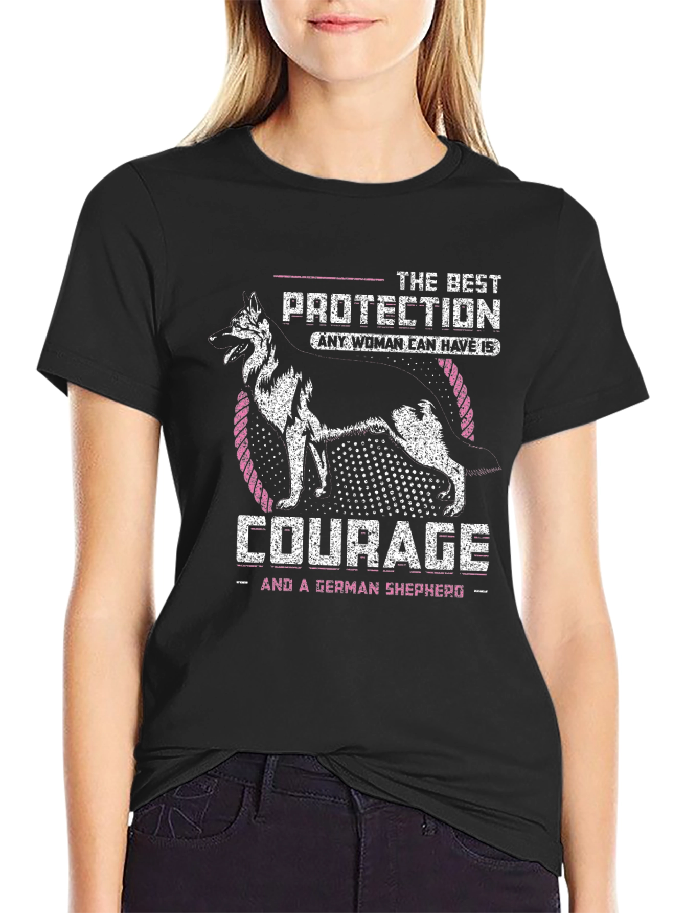 German Shepherd Protection Courage Tee