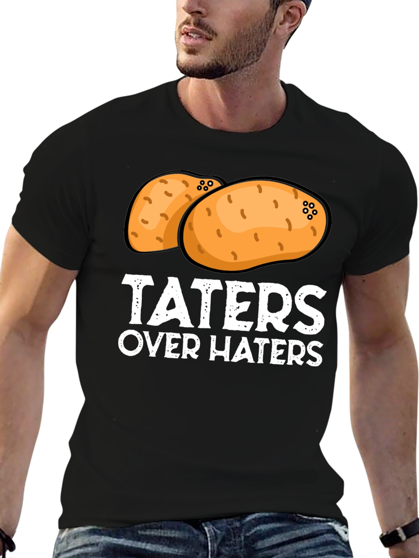 Taters Over Haters T-Shirt - Funny Potato Graphic Tee