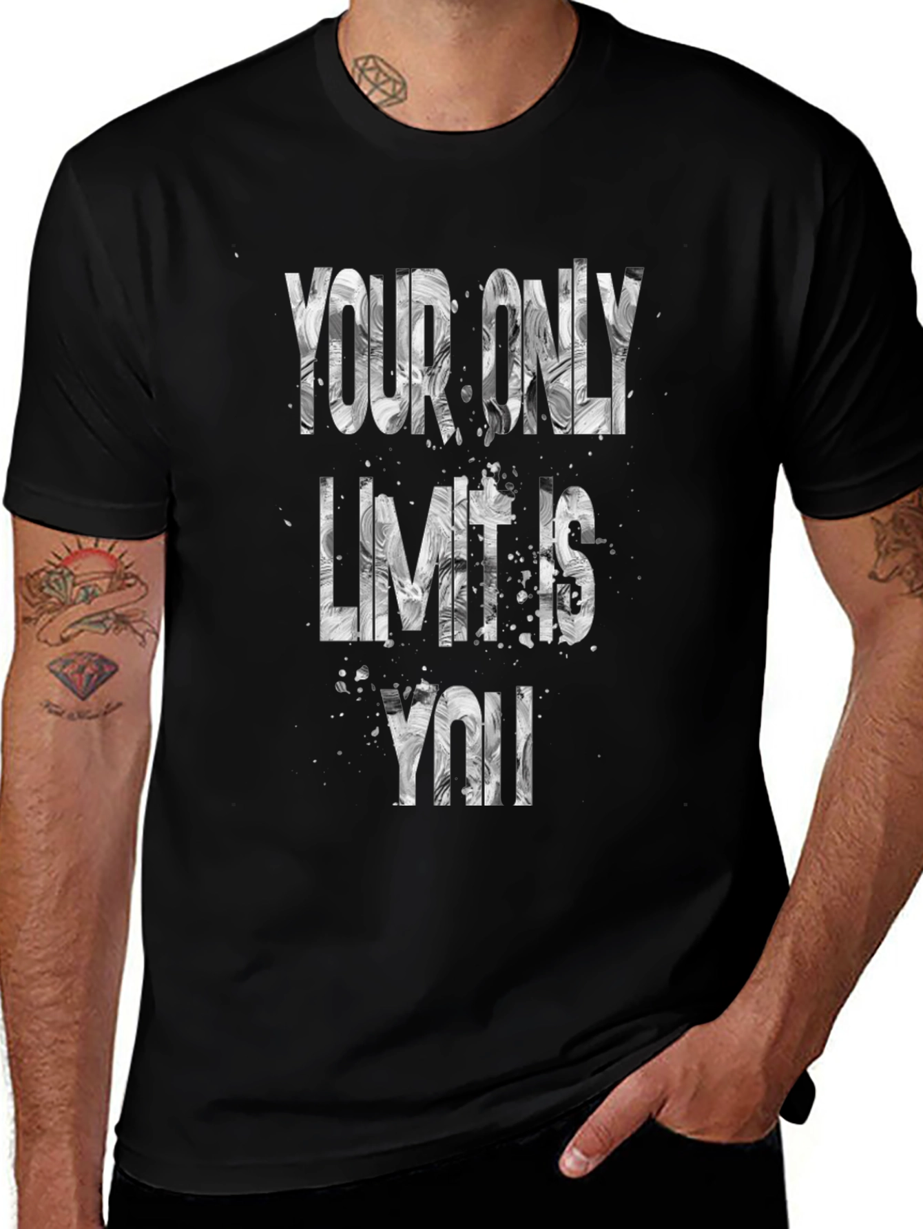 Inspirational Graphic Tee - Your Only Limit Is You