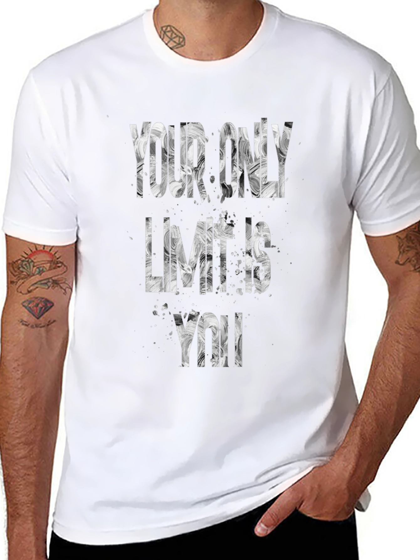 Inspirational Graphic Tee - Your Only Limit Is You