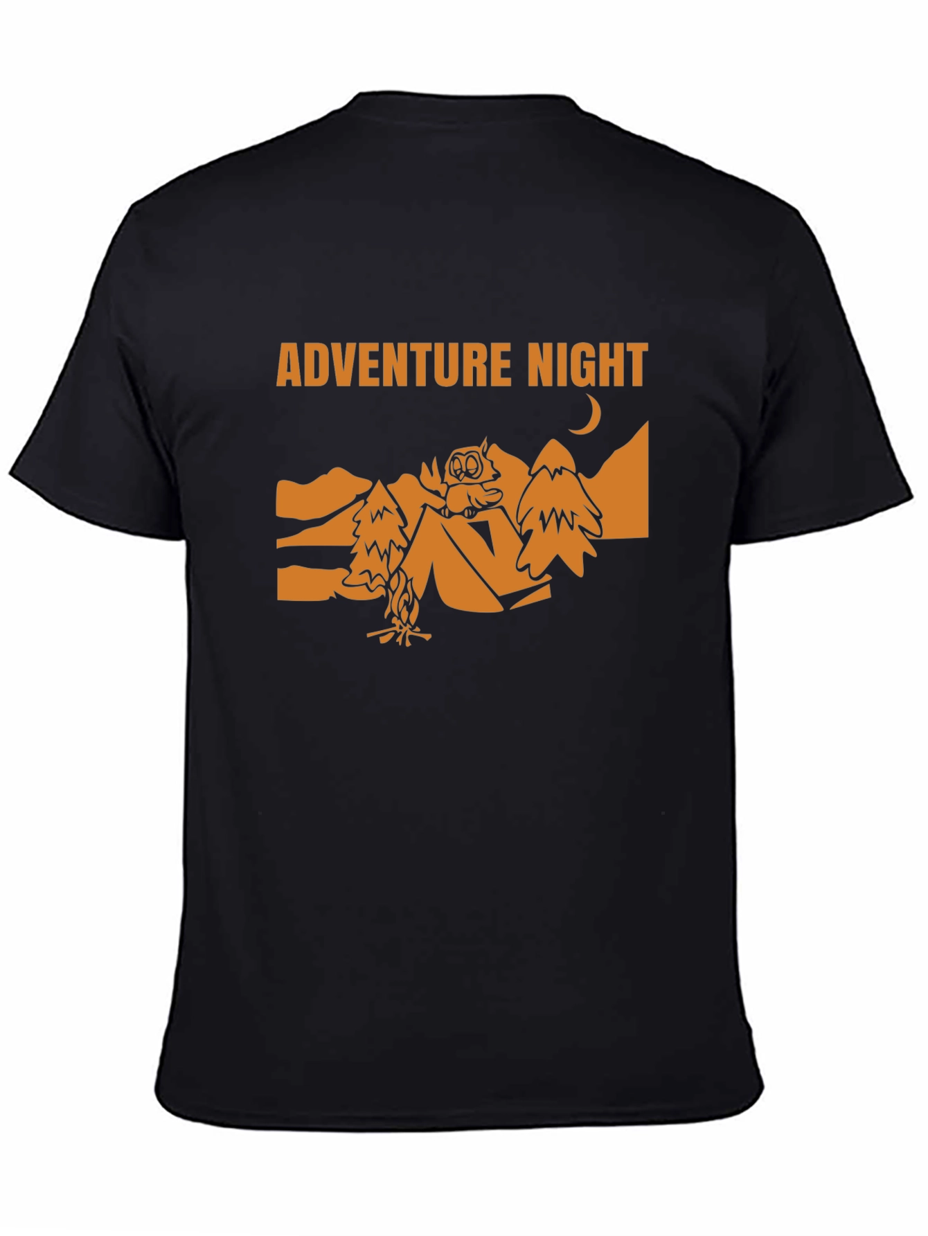Adventure Night Owl T-Shirt - Camping Graphic Tee