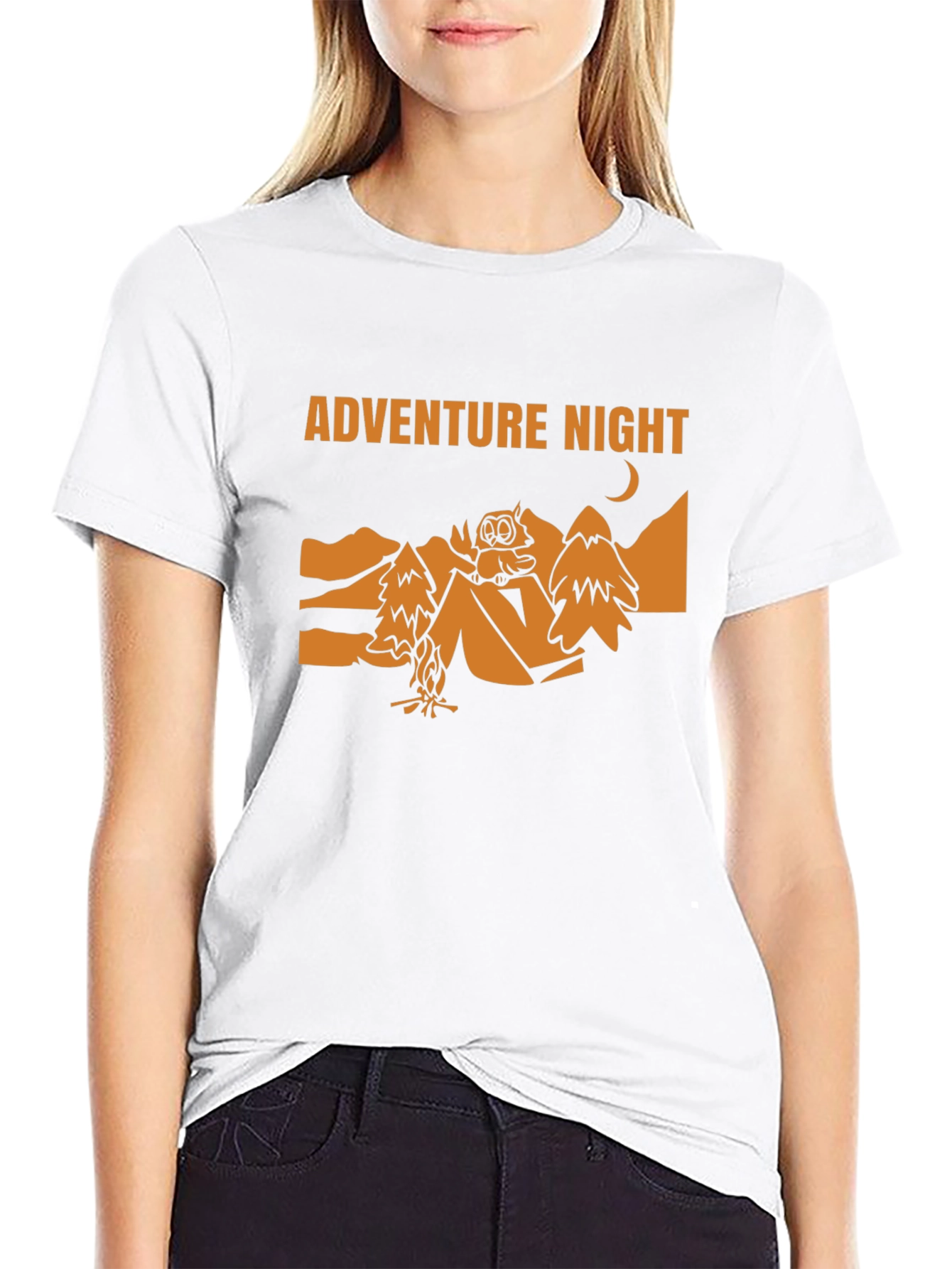 Adventure Night Owl T-Shirt - Camping Graphic Tee