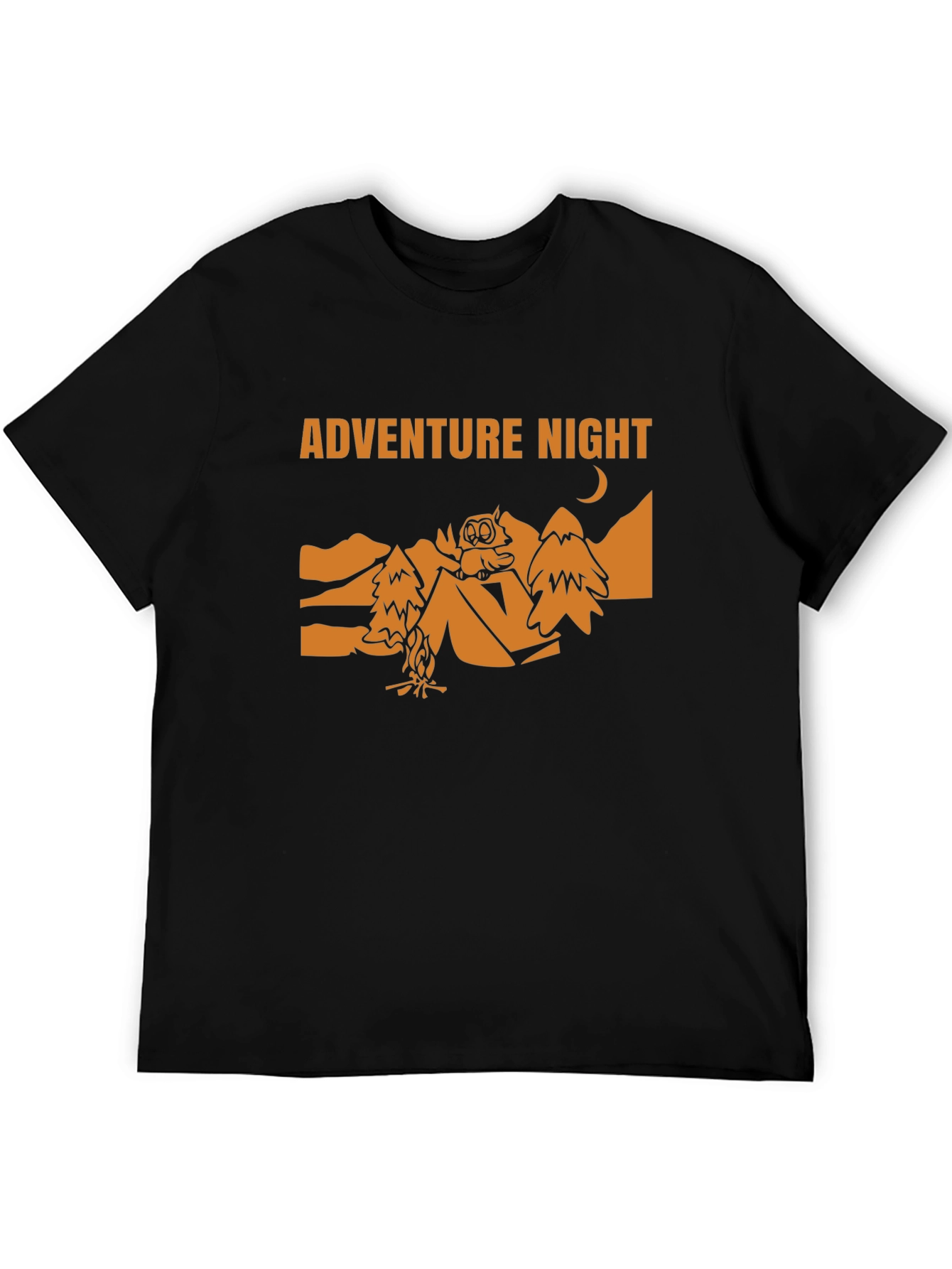 Adventure Night Owl T-Shirt - Camping Graphic Tee
