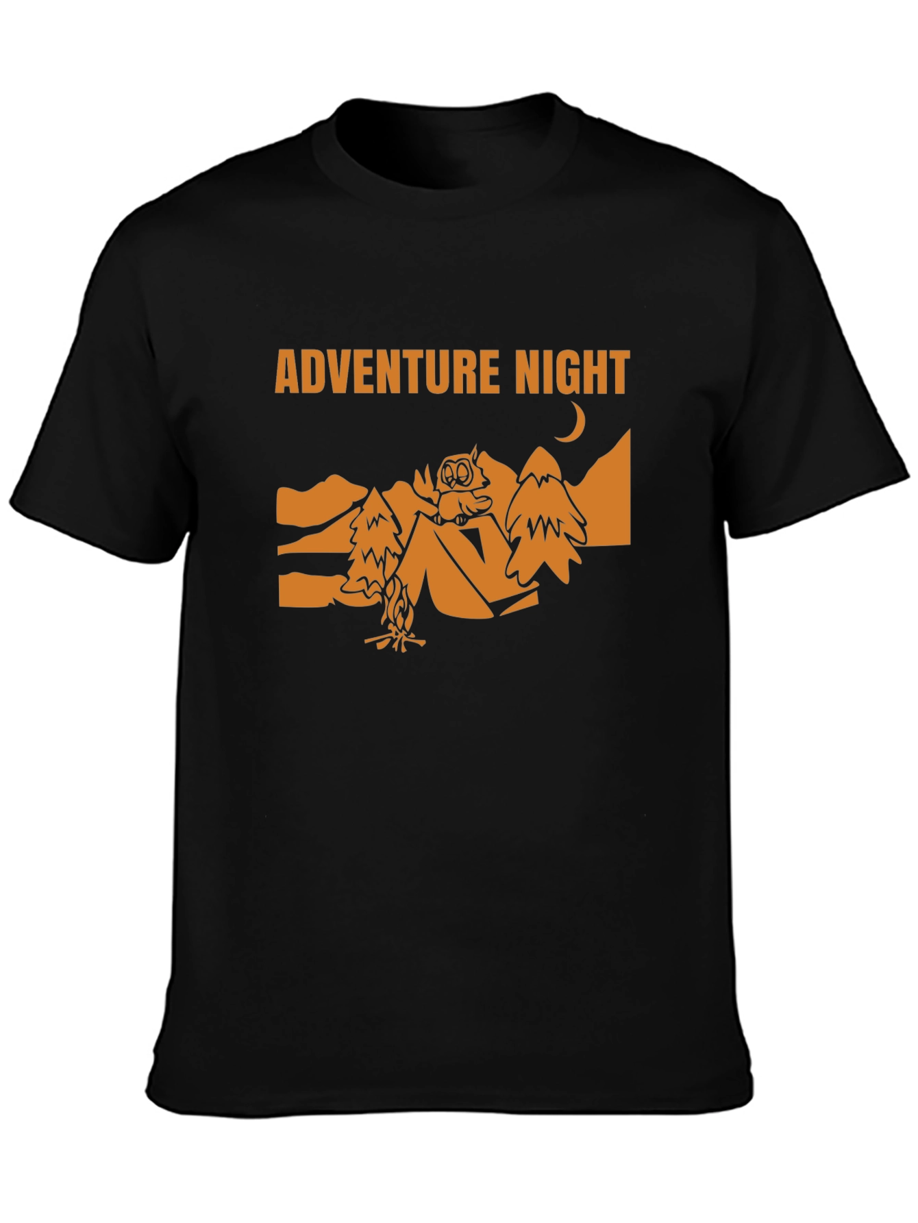 Adventure Night Owl T-Shirt - Camping Graphic Tee