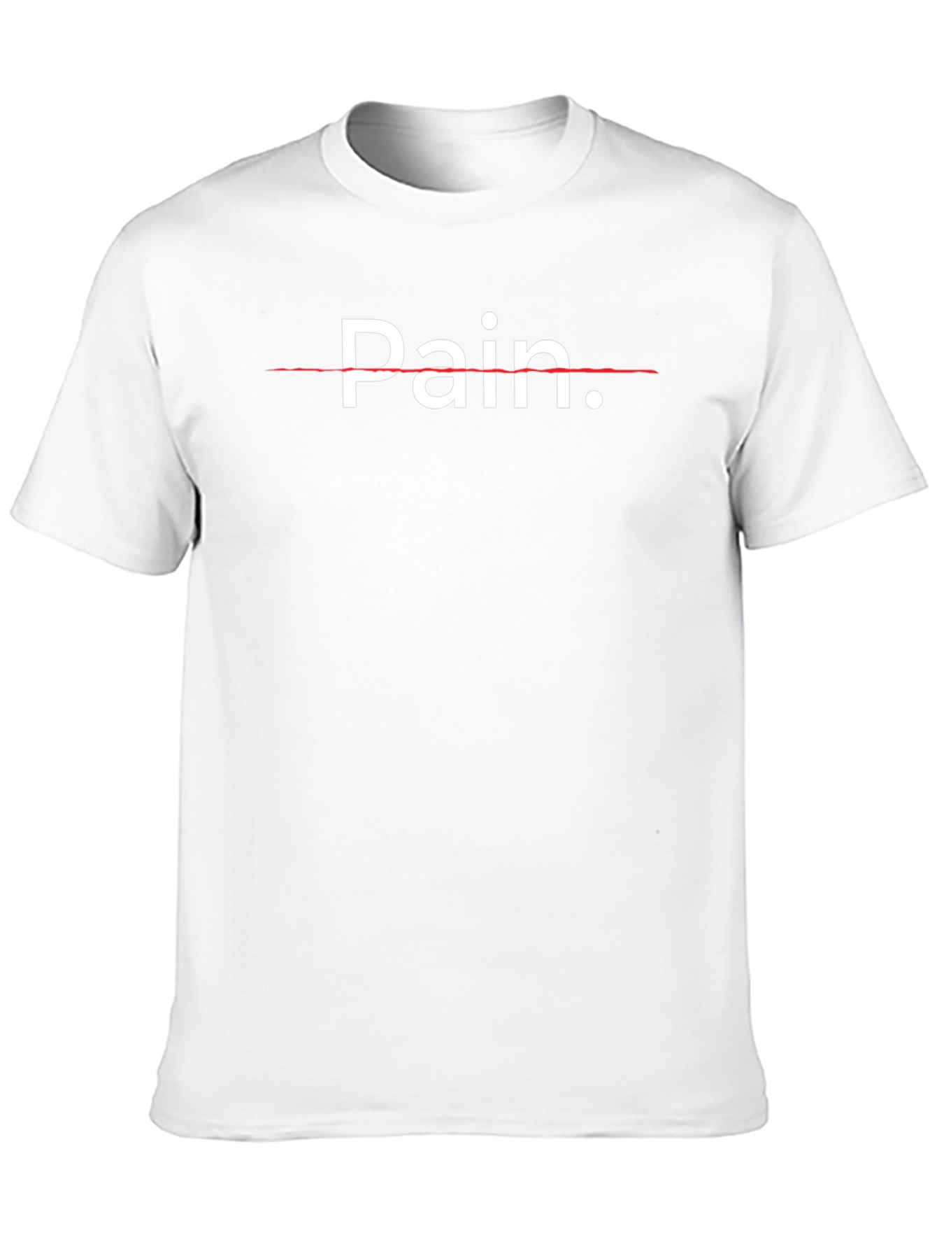 Pain T-Shirt - Black Crew Neck Graphic Tee