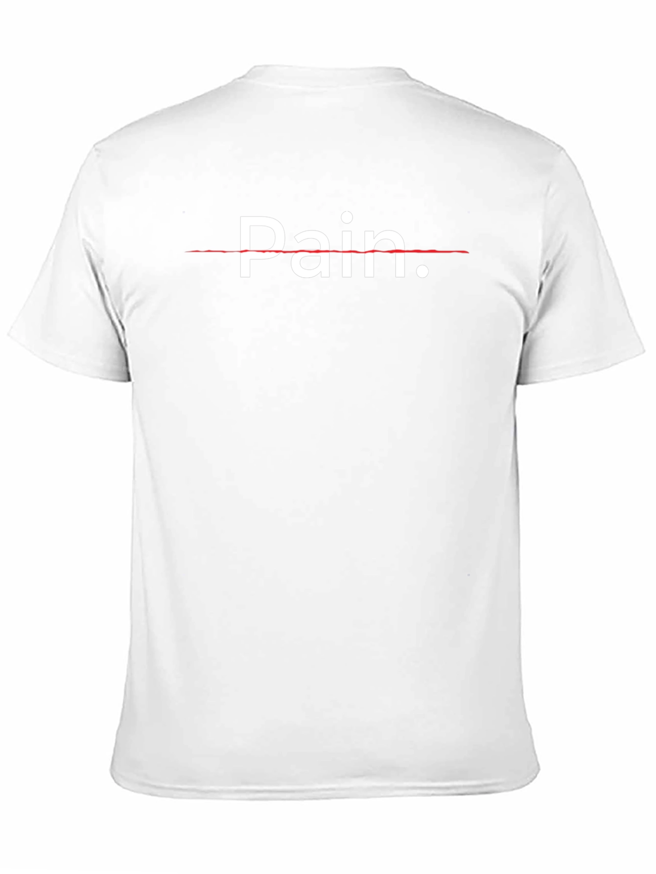 Pain T-Shirt - Black Crew Neck Graphic Tee