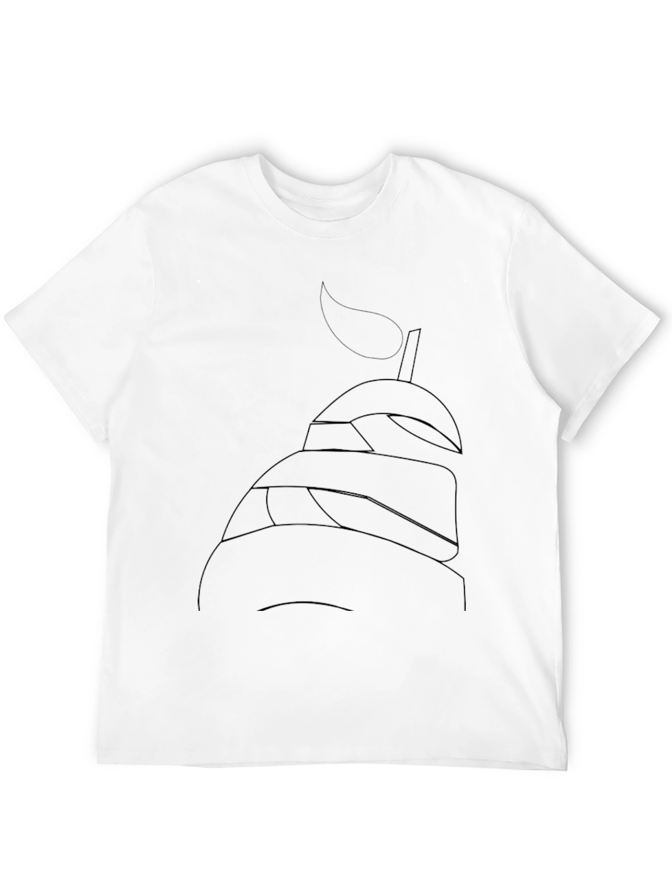 Abstract Helmet Graphic T-Shirt - Cool Casual Wear