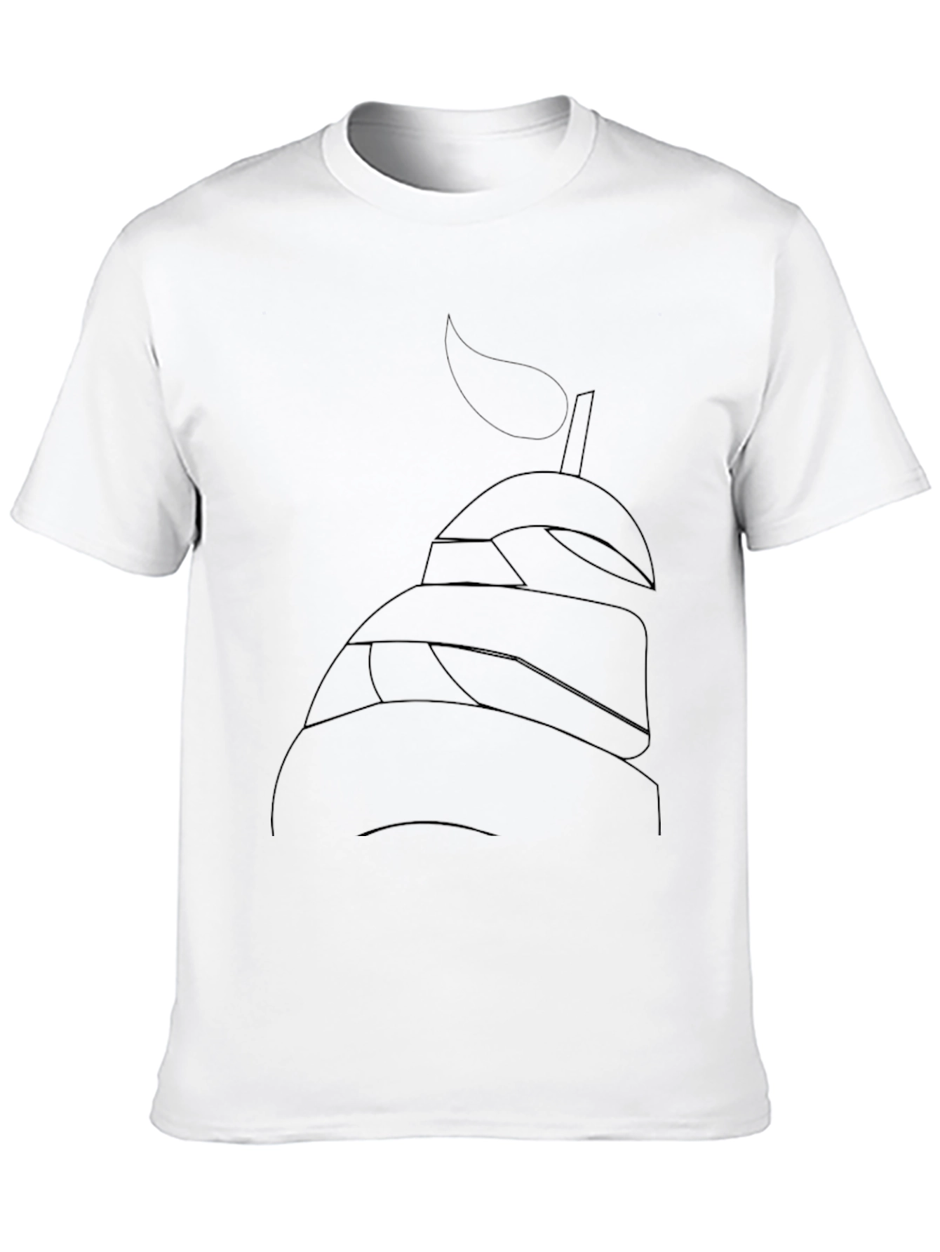 Abstract Helmet Graphic T-Shirt - Cool Casual Wear