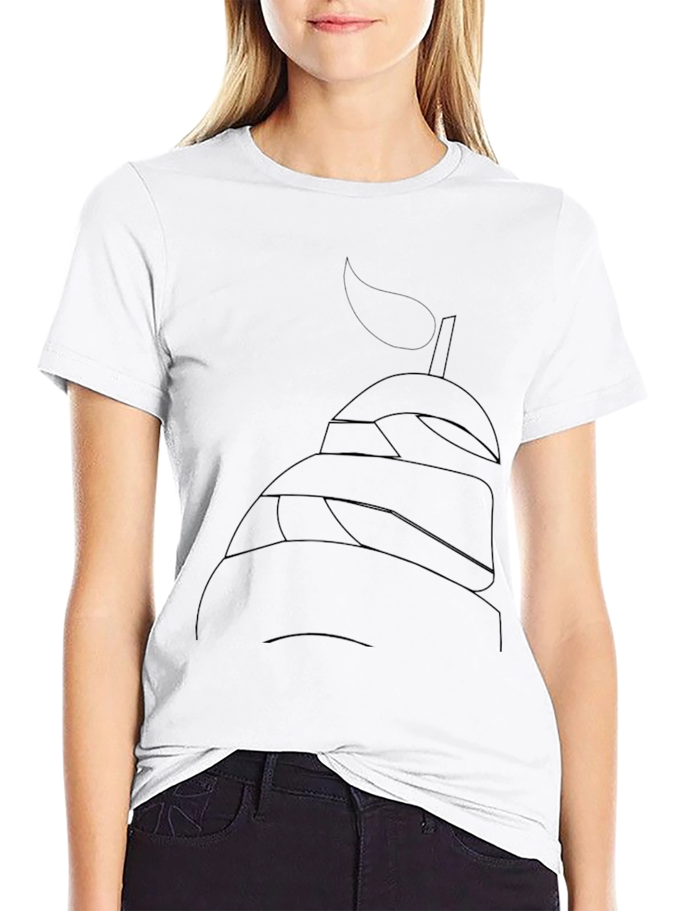 Abstract Helmet Graphic T-Shirt - Cool Casual Wear