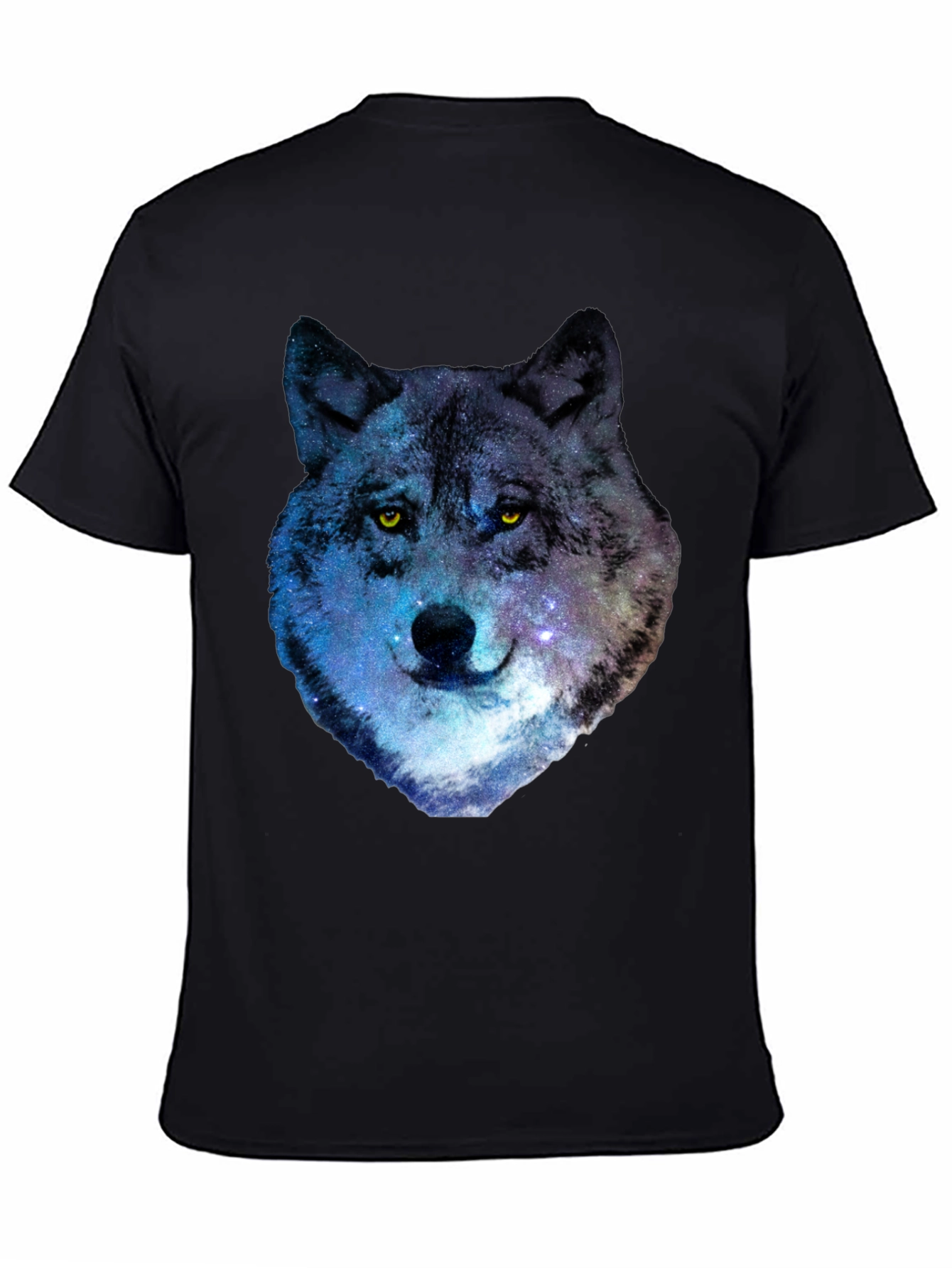 Galaxy Wolf Graphic T-Shirt - Cool Animal Print Tee