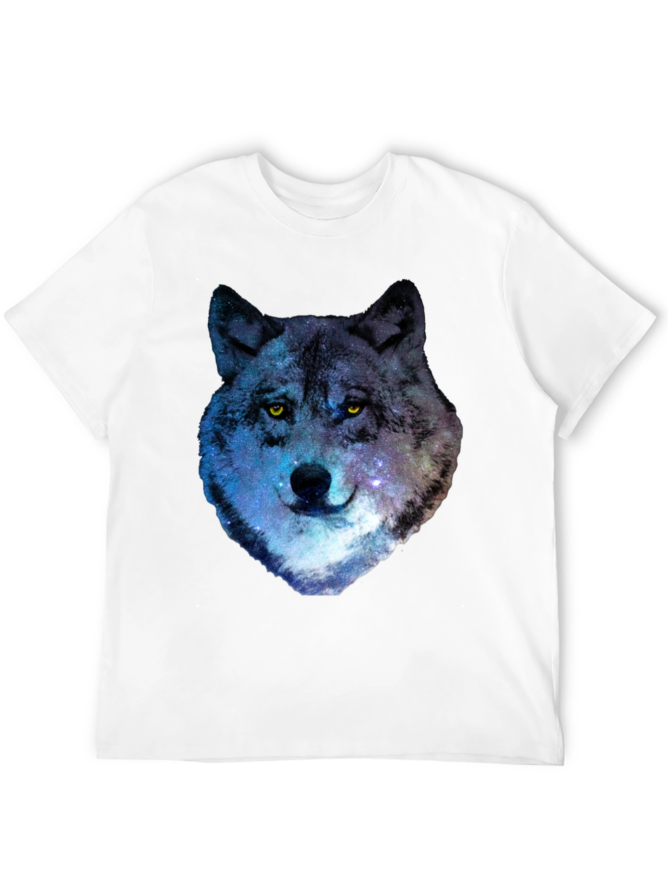 Galaxy Wolf Graphic T-Shirt - Cool Animal Print Tee